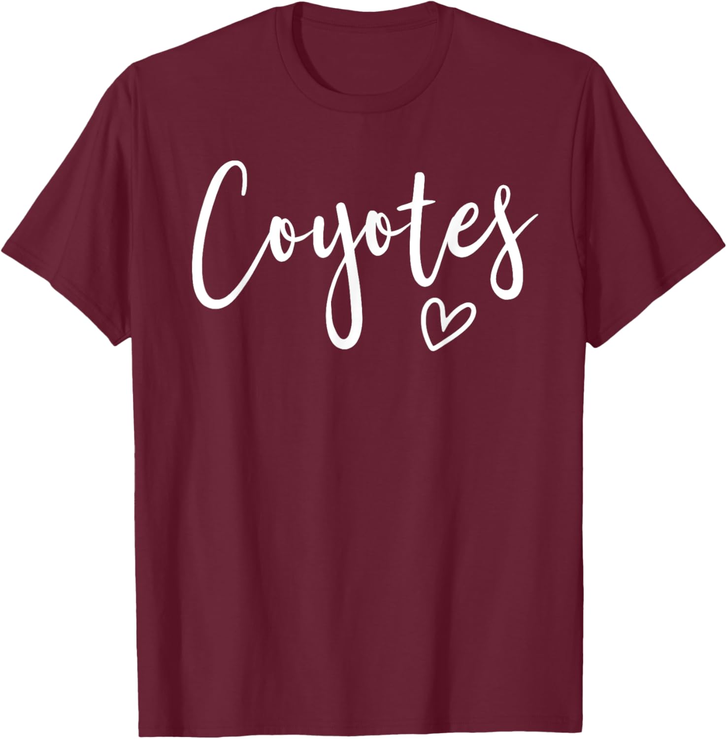 Coyotes High School Mascot Women's T-Shirt Stylish Team Apparel - 4