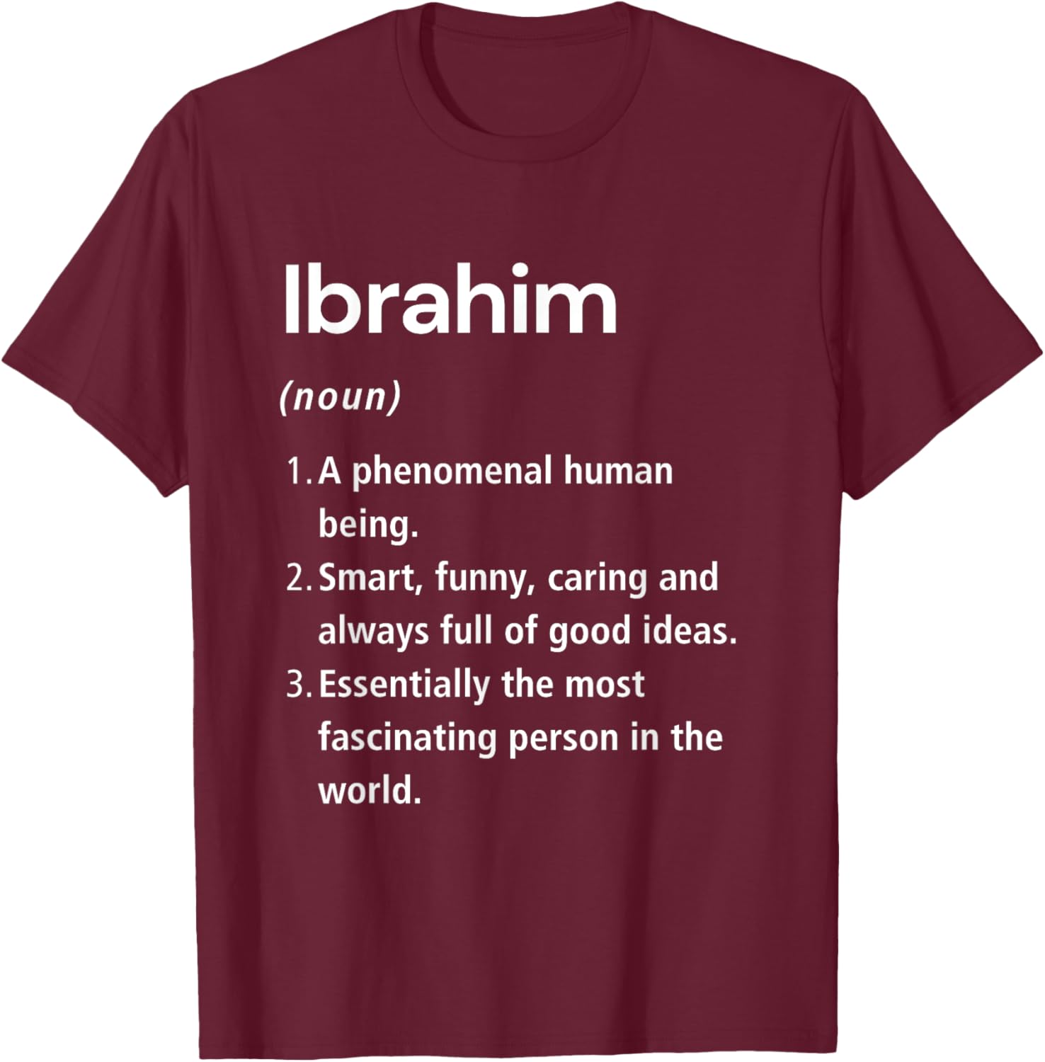 Funny Ibrahim Name Definition T-Shirt for Unique Style & Humor - 12