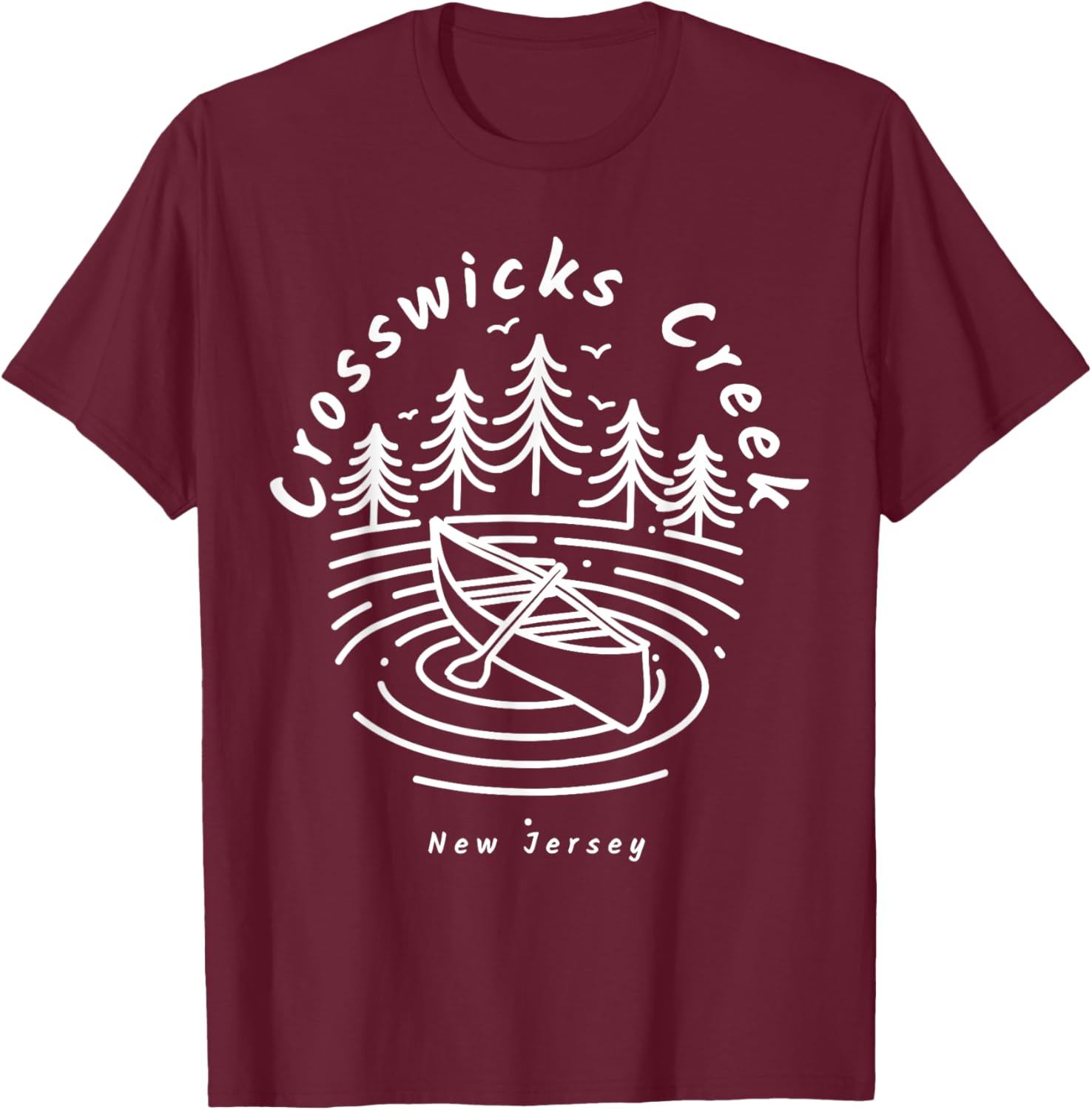 Crosswicks Creek New Jersey T-Shirt Perfect for Locals and Visitors - 1