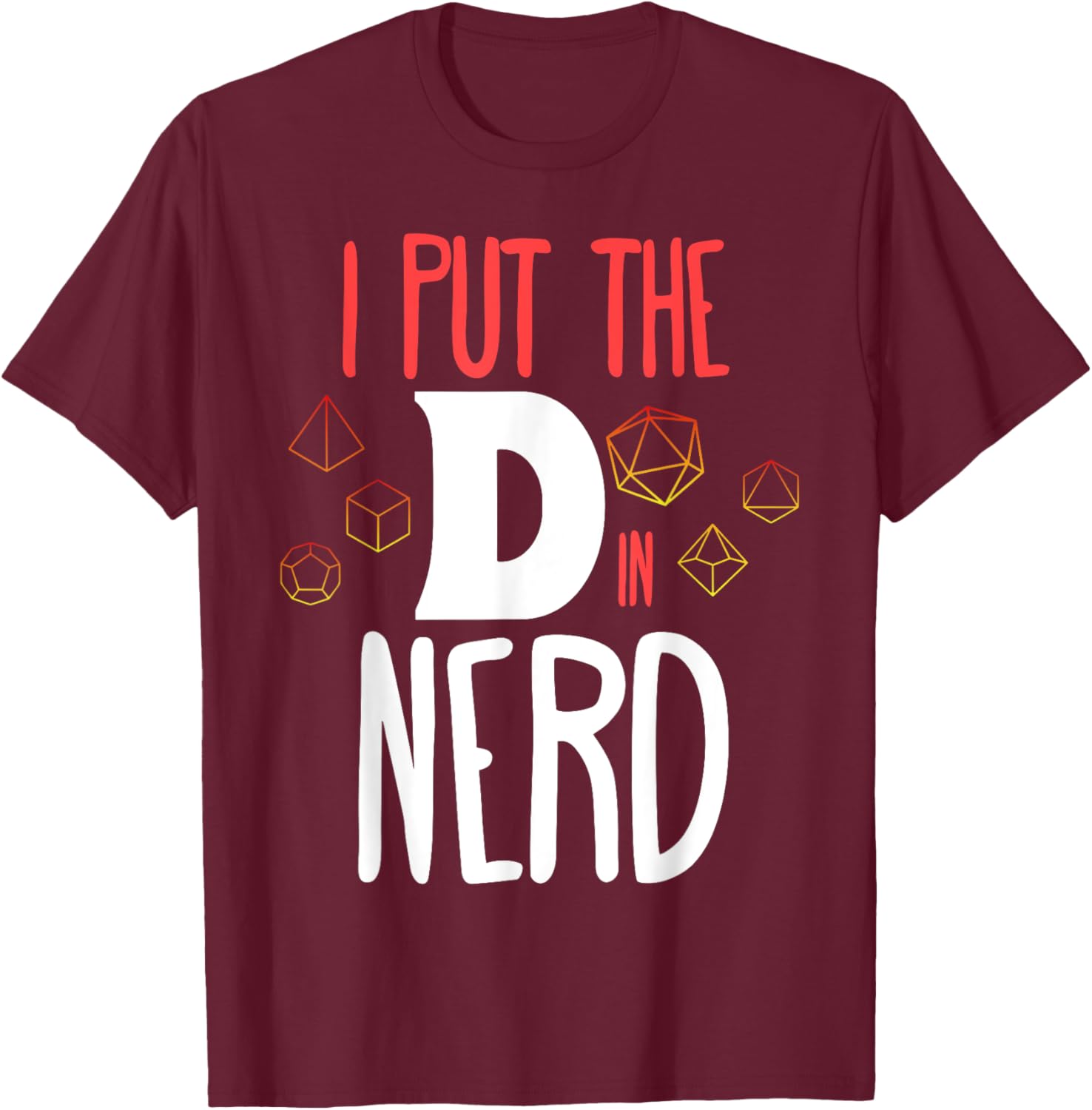 Fun I Put The D In Nerdd Matching Couple Role Playing T-Shirt - 1