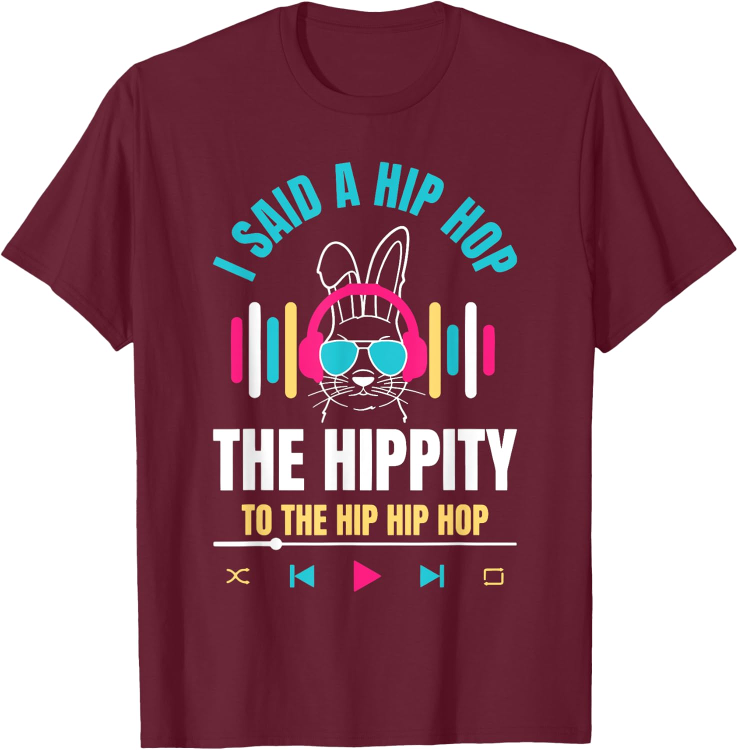 Funny Hip Hop Bunny Easter T-Shirt for Kids and Adults β Cute Spring Tee - 4