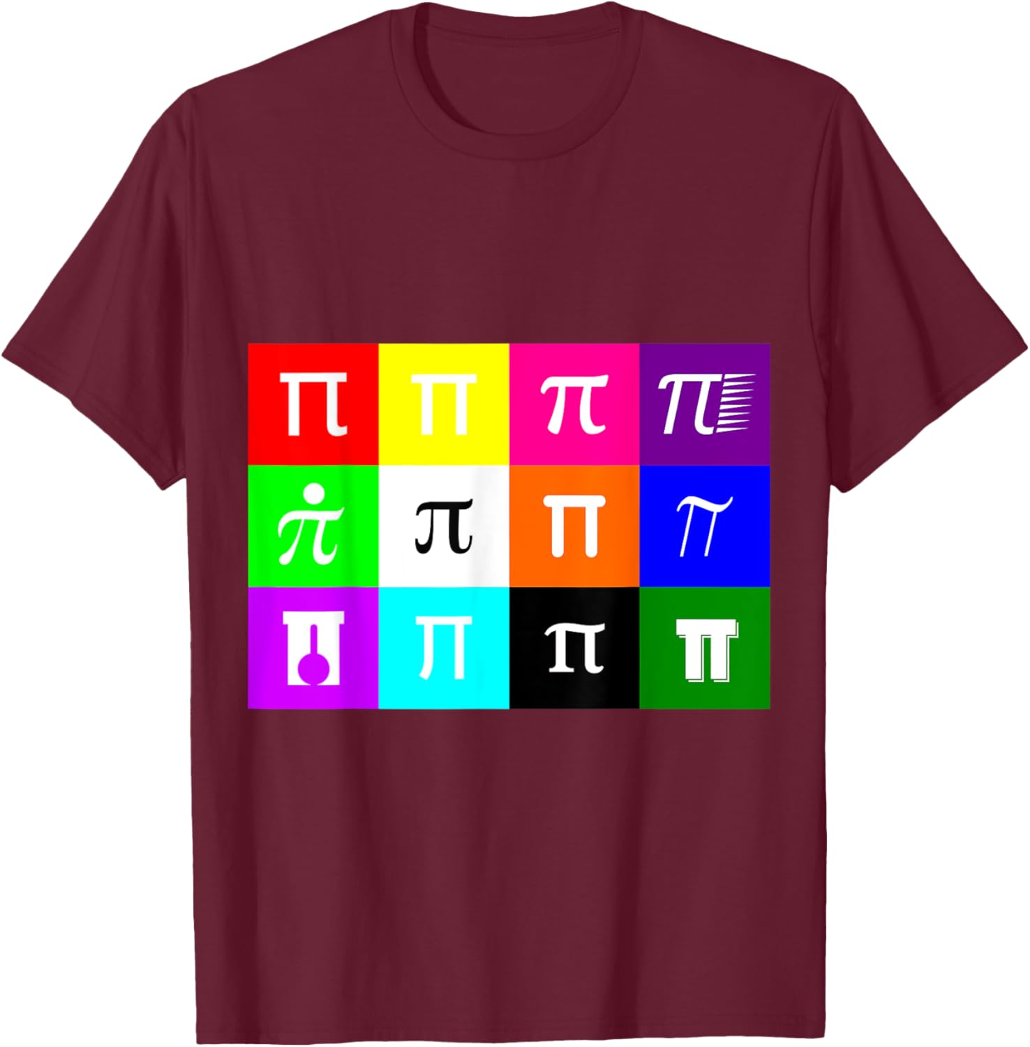 Colorblock Happy Pi Day T-Shirt for Math Geometry Nerds and Geeks - 11
