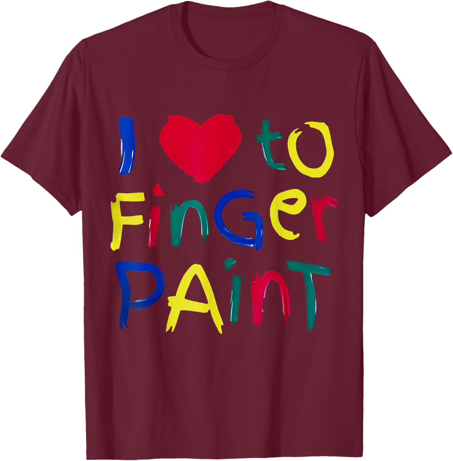 Cute Couple Finger Painting T-Shirt for Artsy Couples and Creative Fun - 15