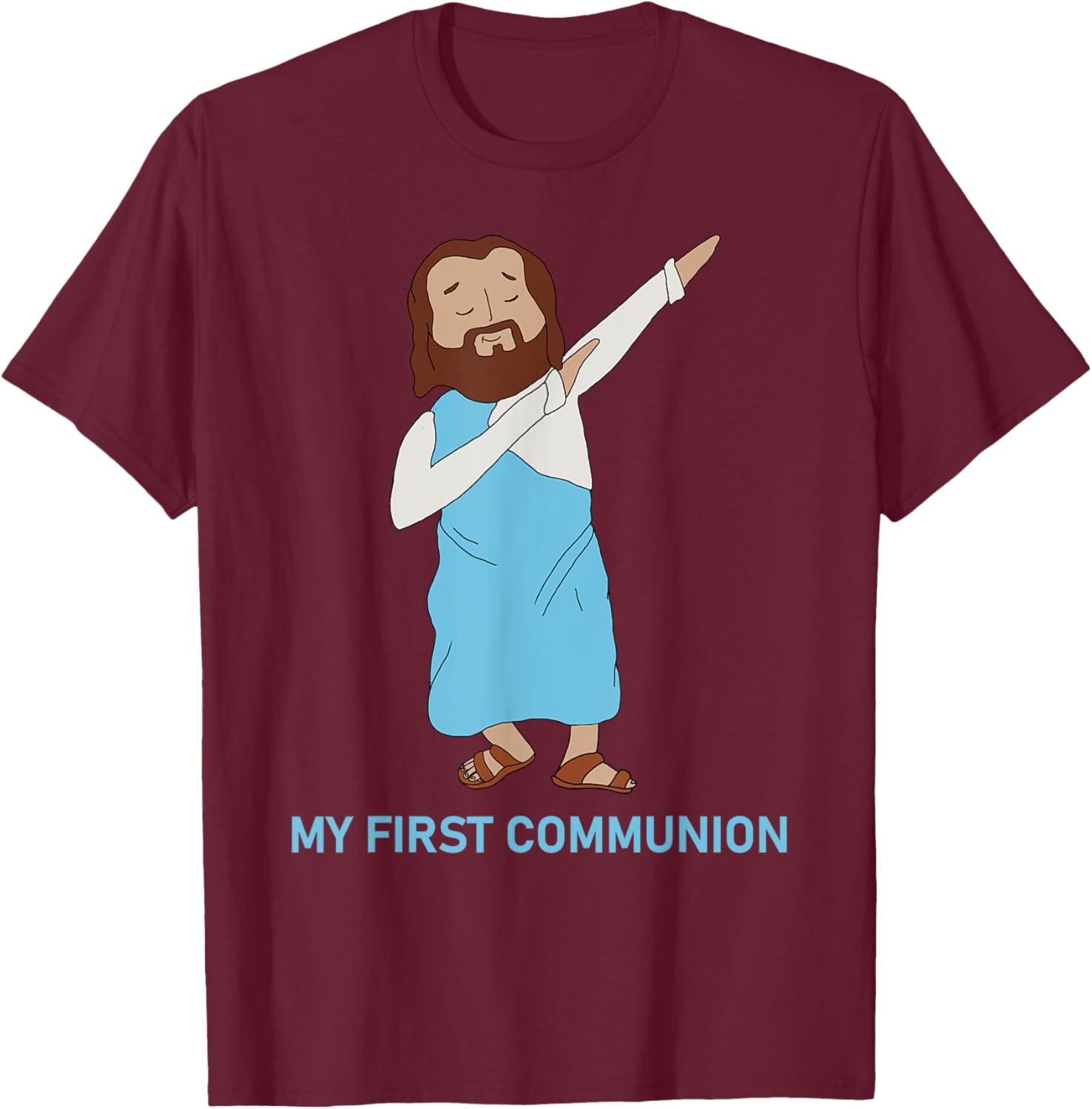 Funny Dabbing Jesus T-Shirt for First Communion - Catholic Gift - 9