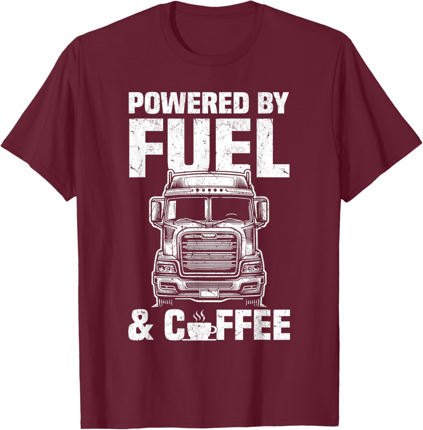 Fuel and Coffee Truck Driver T-Shirt for Men Perfect Gift for Trucker - 2