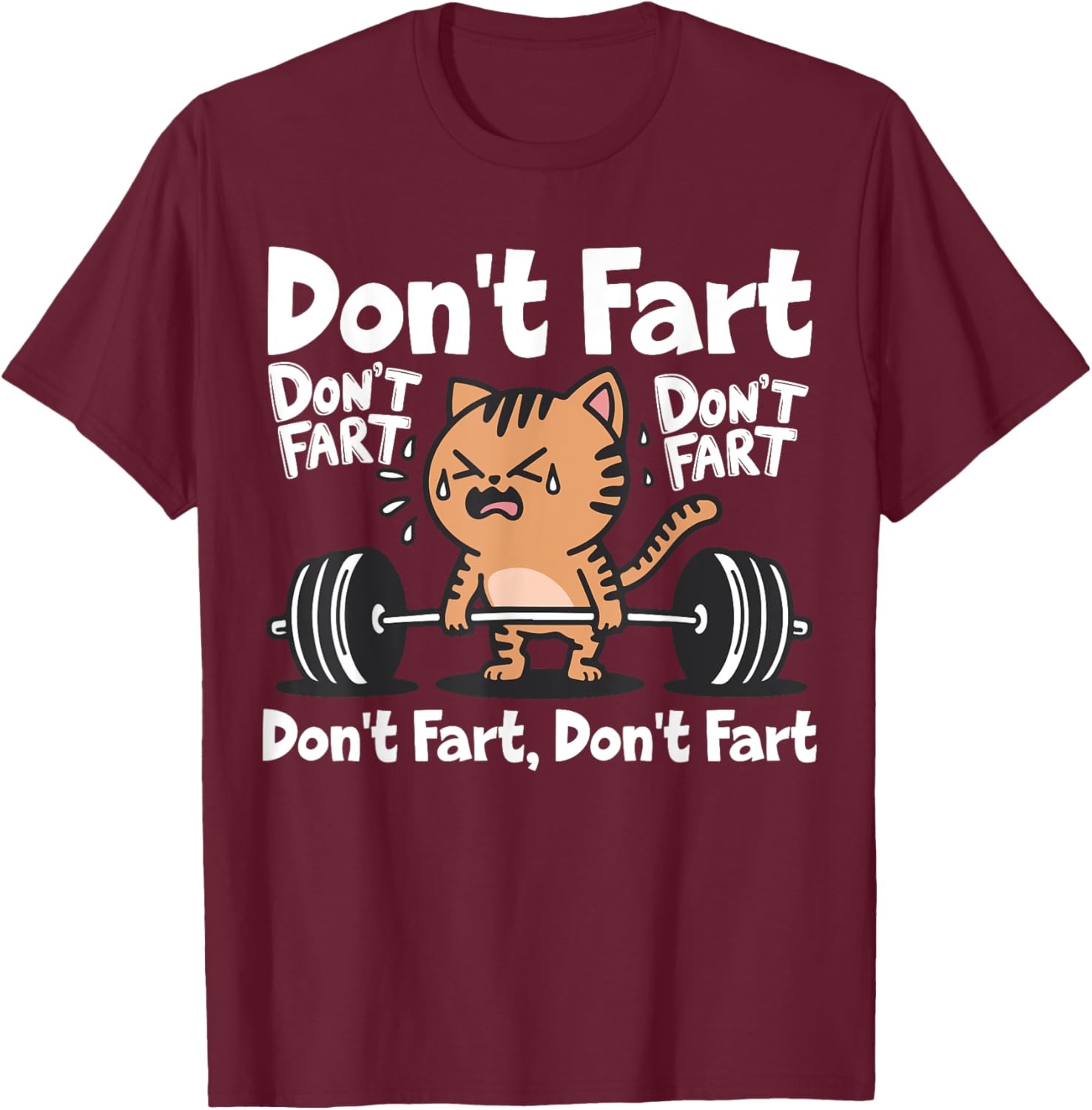 Funny Cat Workout T-Shirt for Weightlifting Fitness Lovers - 14