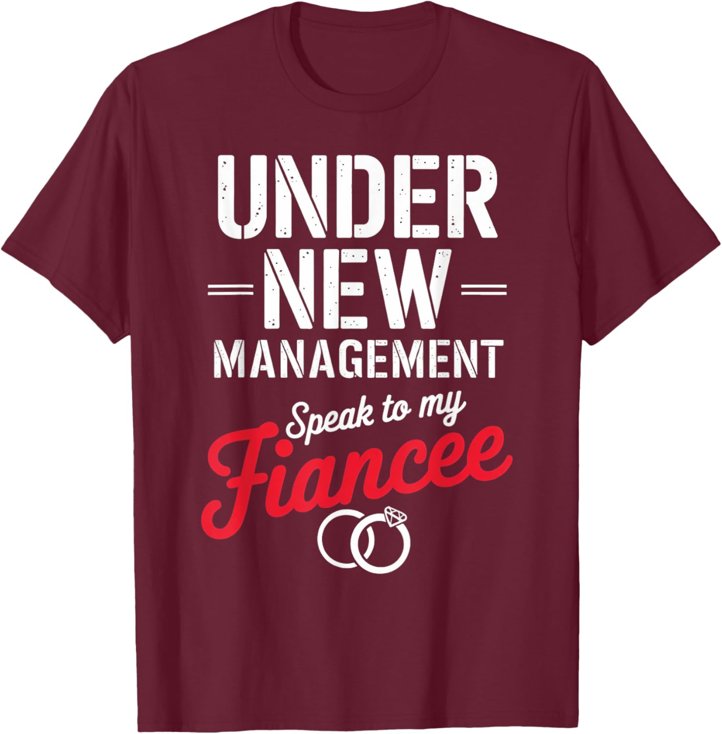 Cute Speak To My Fiancé Fiancee T-Shirt for Newly Engaged Couples - 2