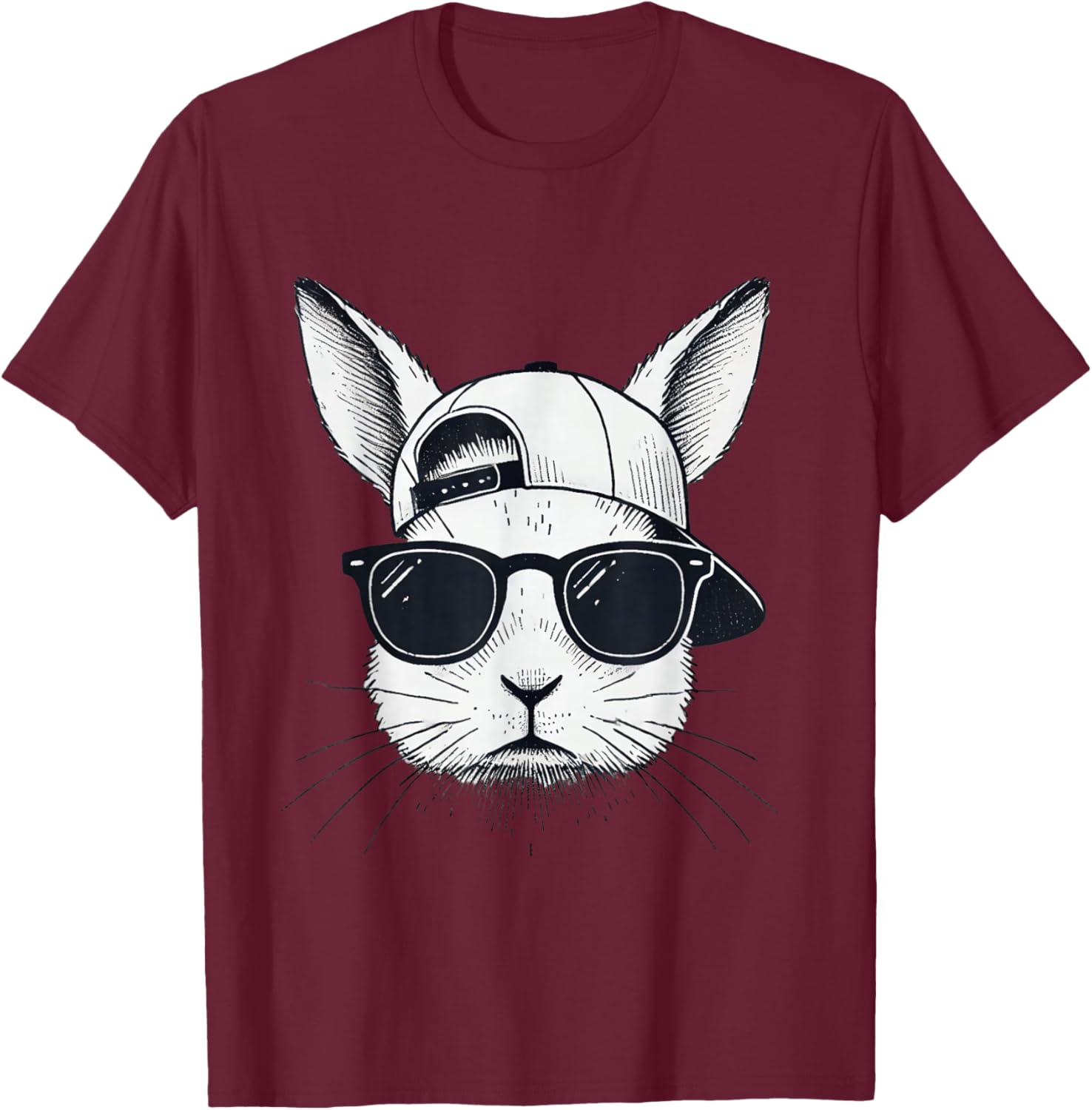 Cool Bunny Face Sunglasses T-Shirt for Easter Fun β Boys, Men, Kids - 25