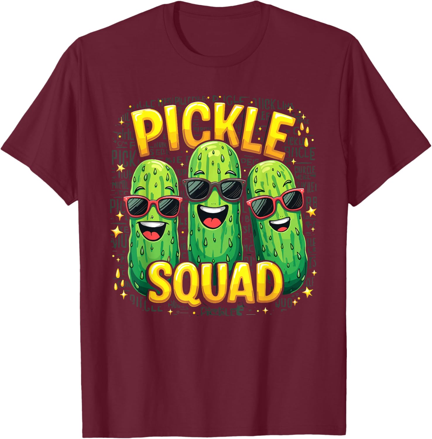 Cute Pickle Squad Shirt Fun Cucumber Jar T-Shirt for Pickle Lovers - 1