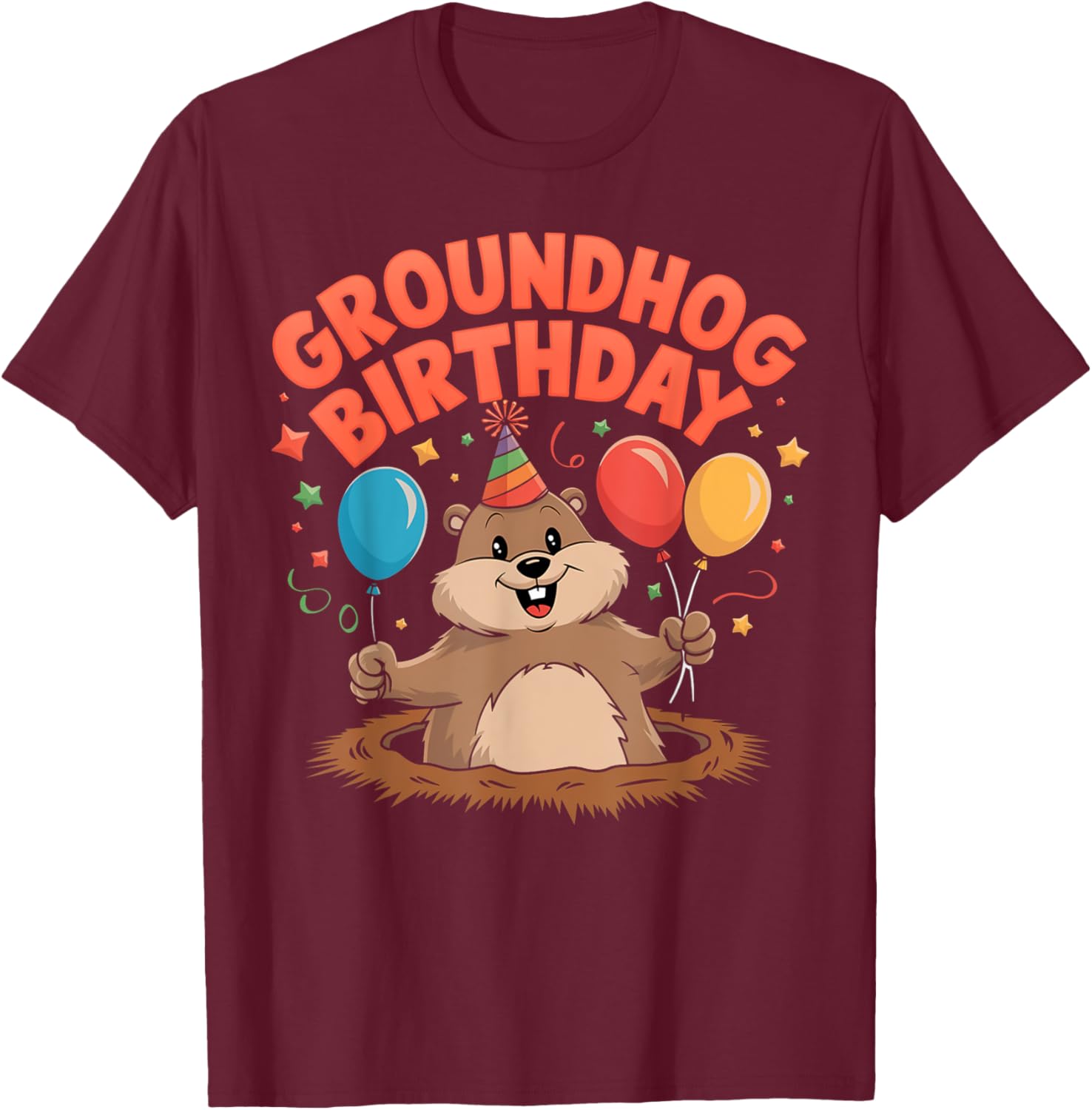 Cute Groundhog Day Birthday T-Shirt for February 2 Celebrations - 15