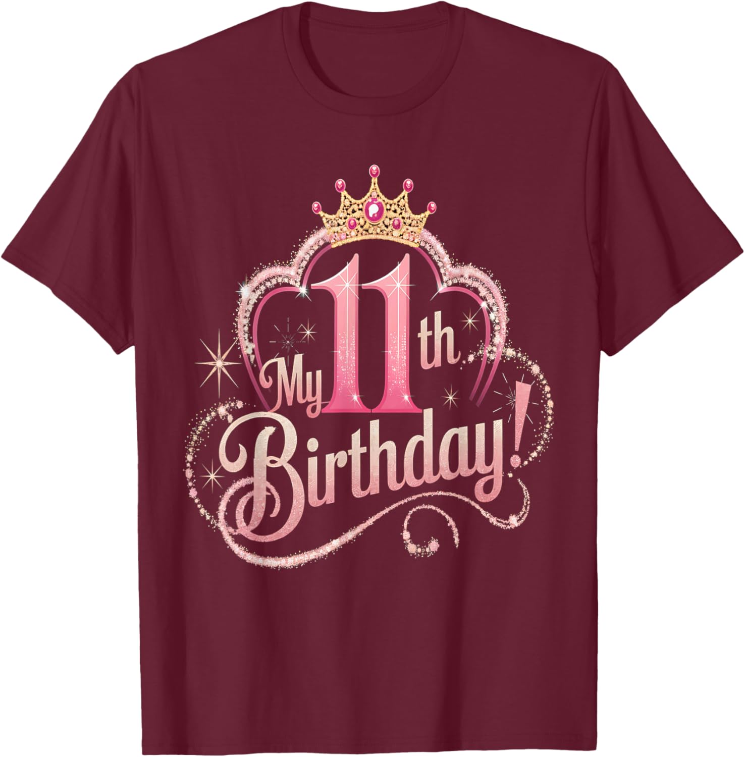 Cute 11th Birthday Shirt for Girls - Fun T-Shirt for Turning 11 - 11