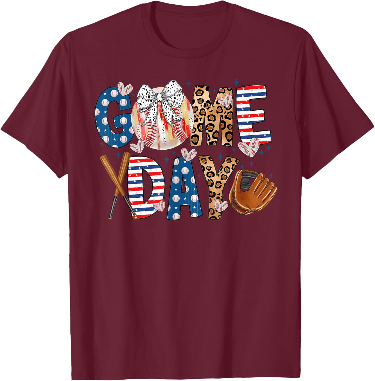 Funny Coquette Bow Baseball Mom T-Shirt for Game Day Enthusiasts - 6