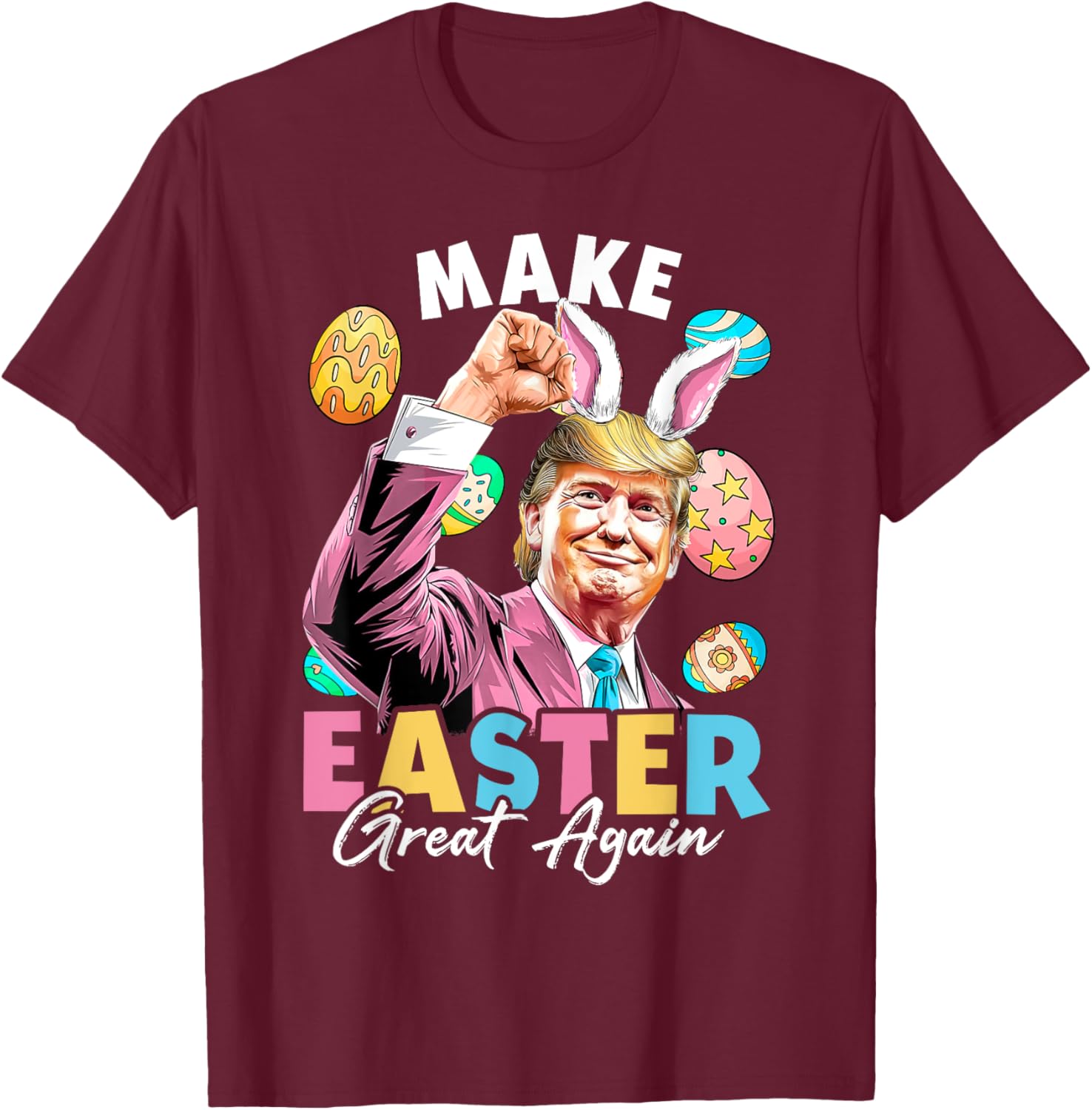 Funny Trump Easter Bunny Hunt T-Shirt for Holiday Fun and Laughter - 16