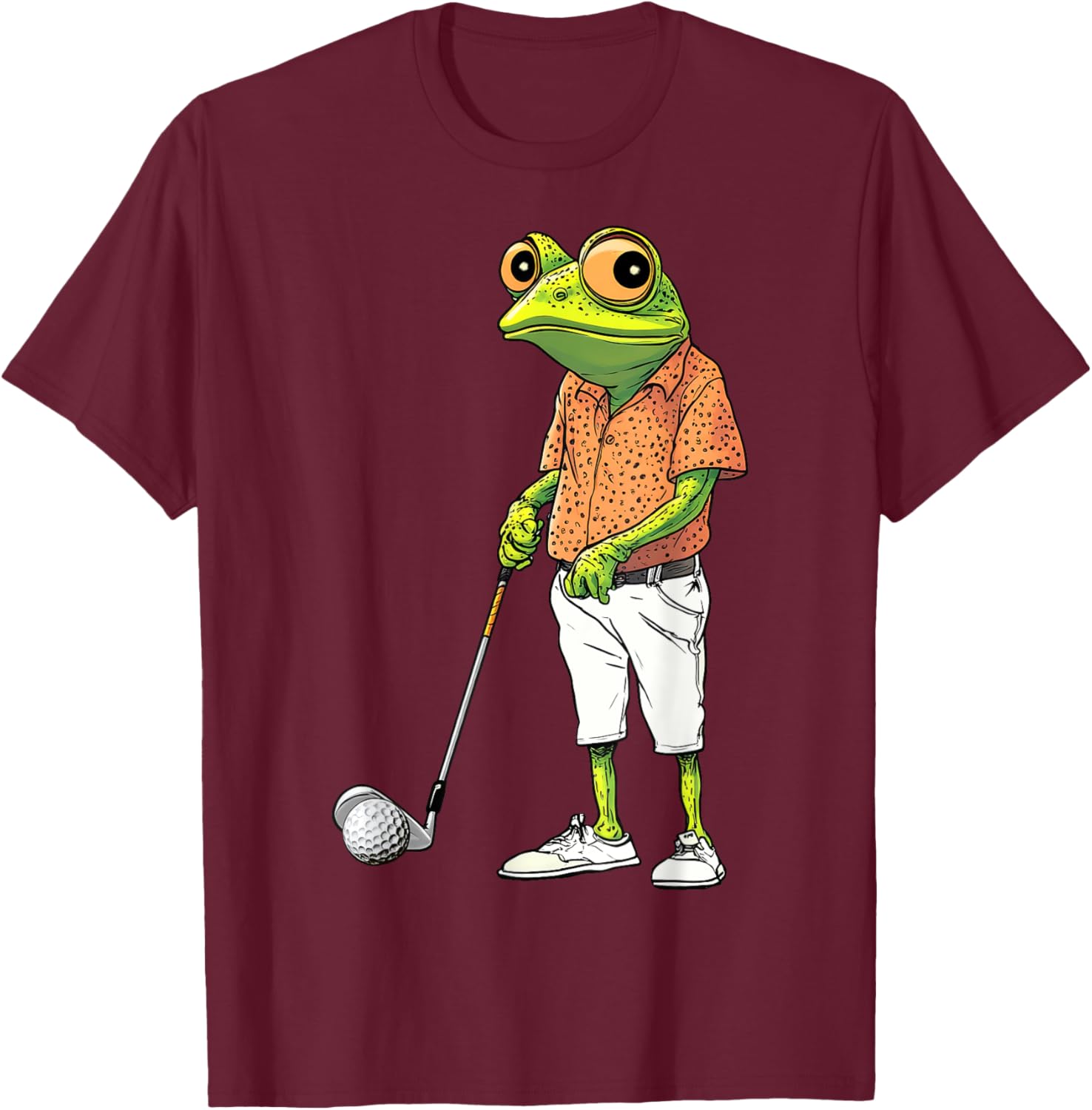 Cute Frog Golf Player T-Shirt for Golf Lovers and Animal Fans - 26
