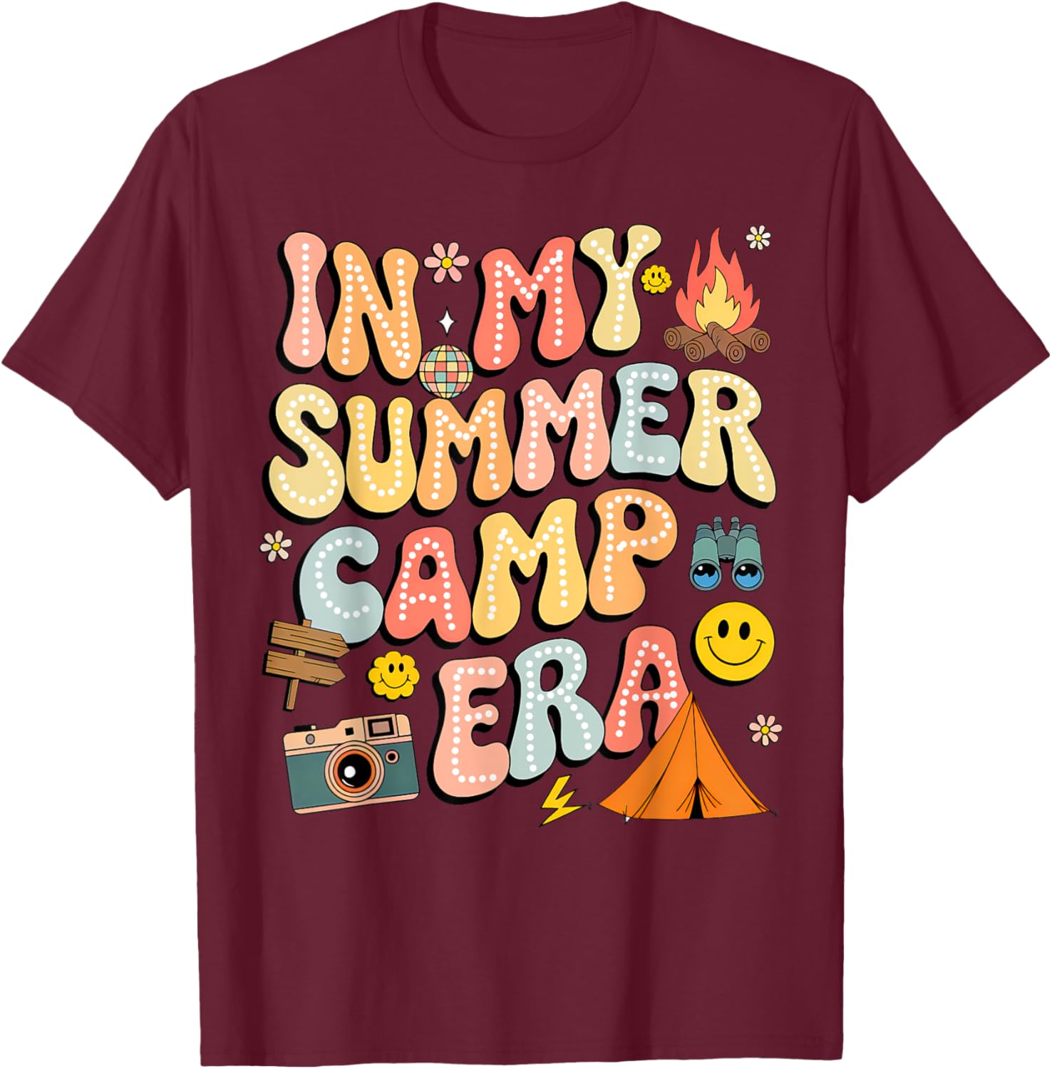 Groovy Summer Camp Crew Last Day of School T-Shirt for Fun Adventures - 18
