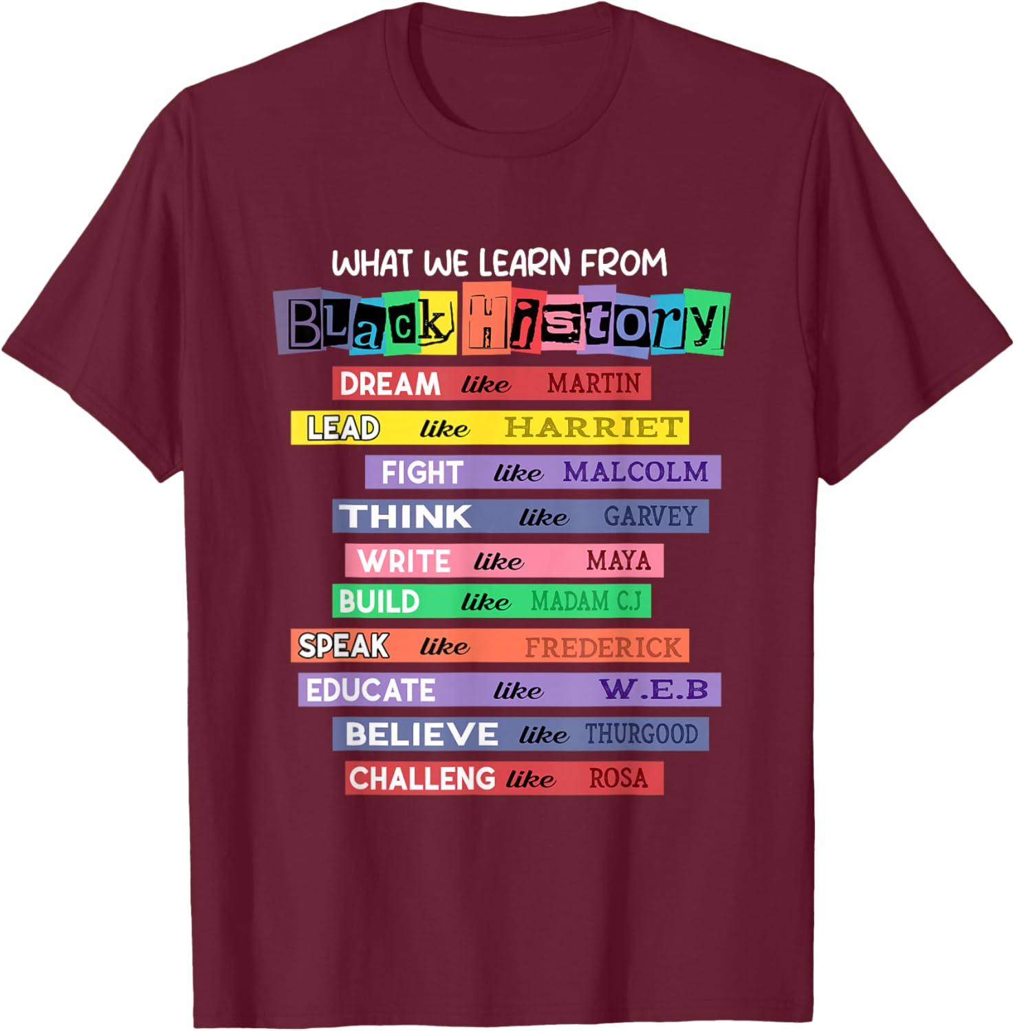 Celebrate Black History Month with Inspired Learning T-Shirt - 8