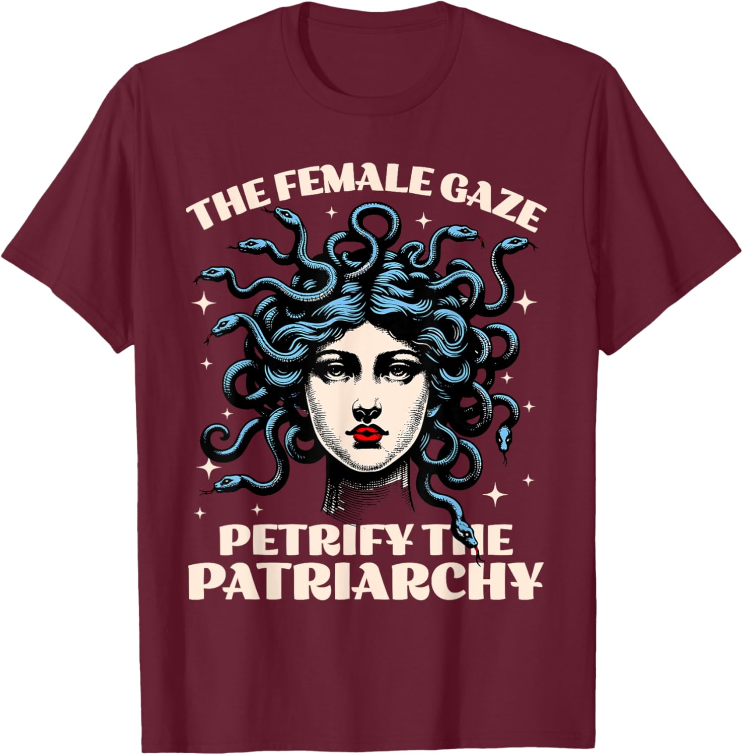 Funny Feminist Medusa T-Shirt - Petrify The Patriarchy Fashion Tee - 2