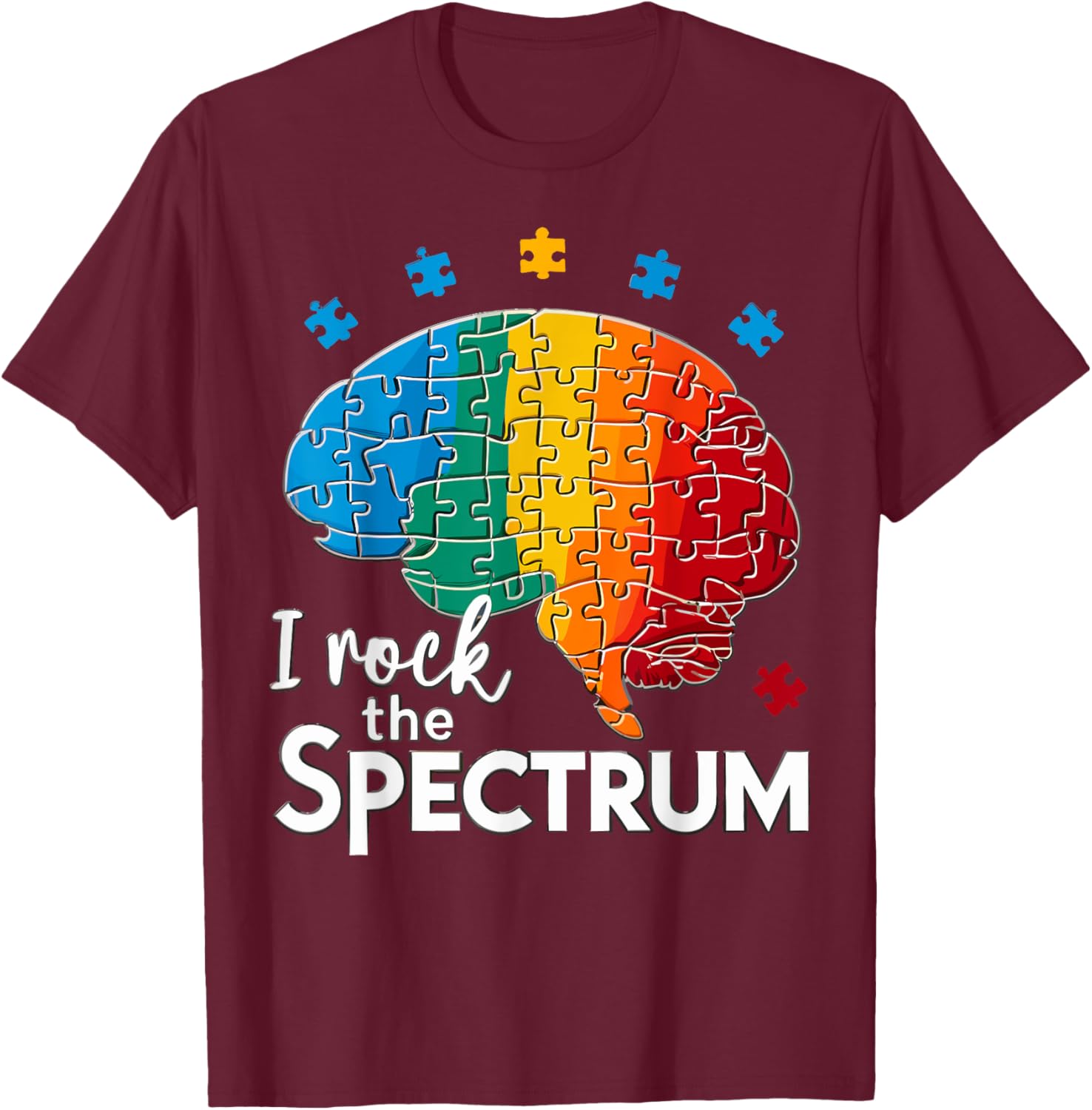 Cute Autism Awareness T-Shirt for Toddlers I Rock The Spectrum Design - 2