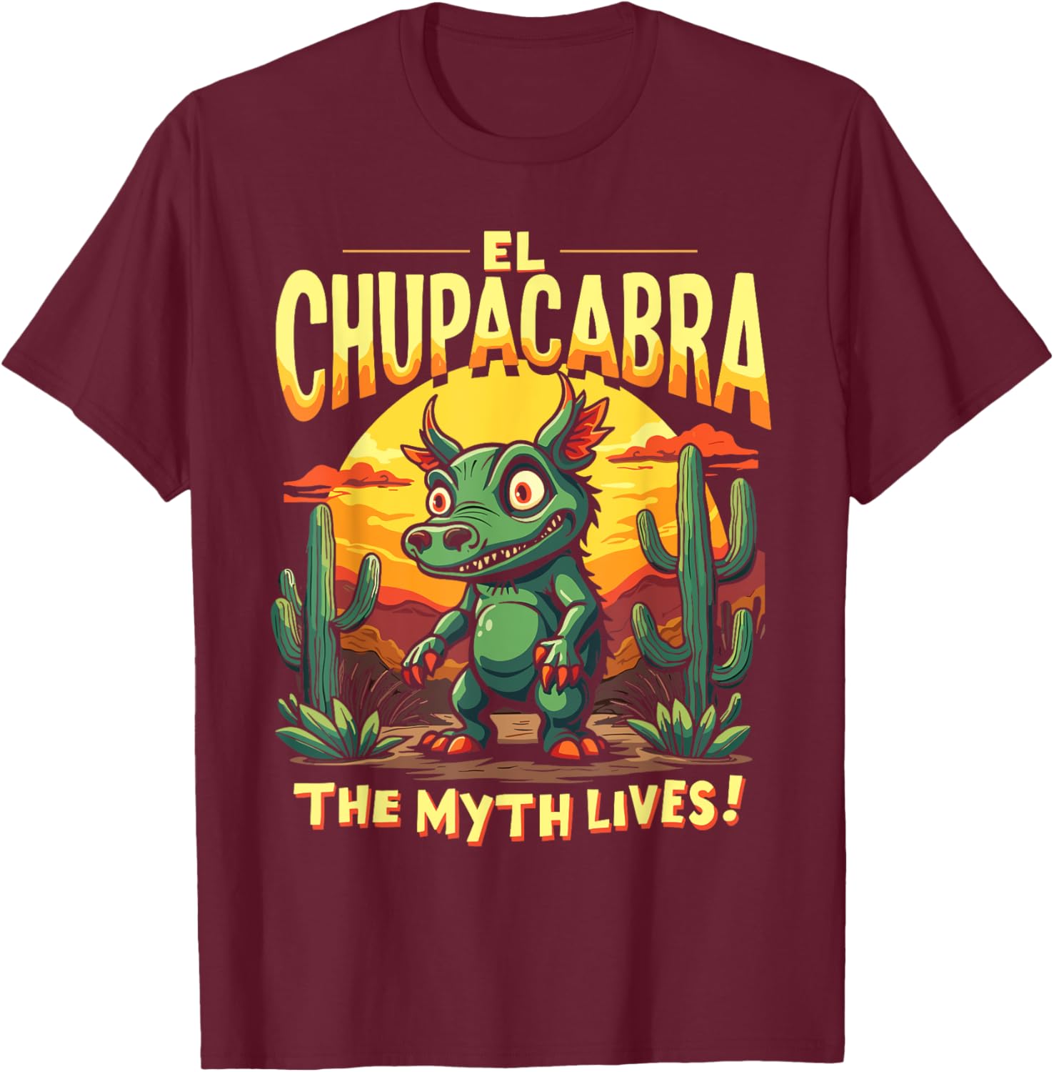 El Chupacabra Adventure T-Shirt for Myth Lovers and Vampire Fans - 7