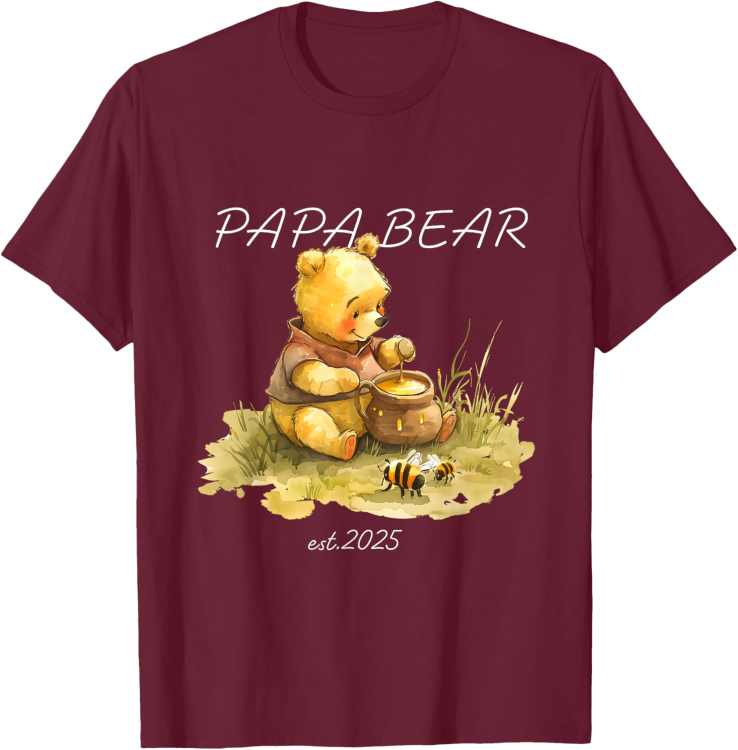 Cute Papa Bear Honey T-Shirt for Dads β Stylish and Comfy Men's Tee - 17