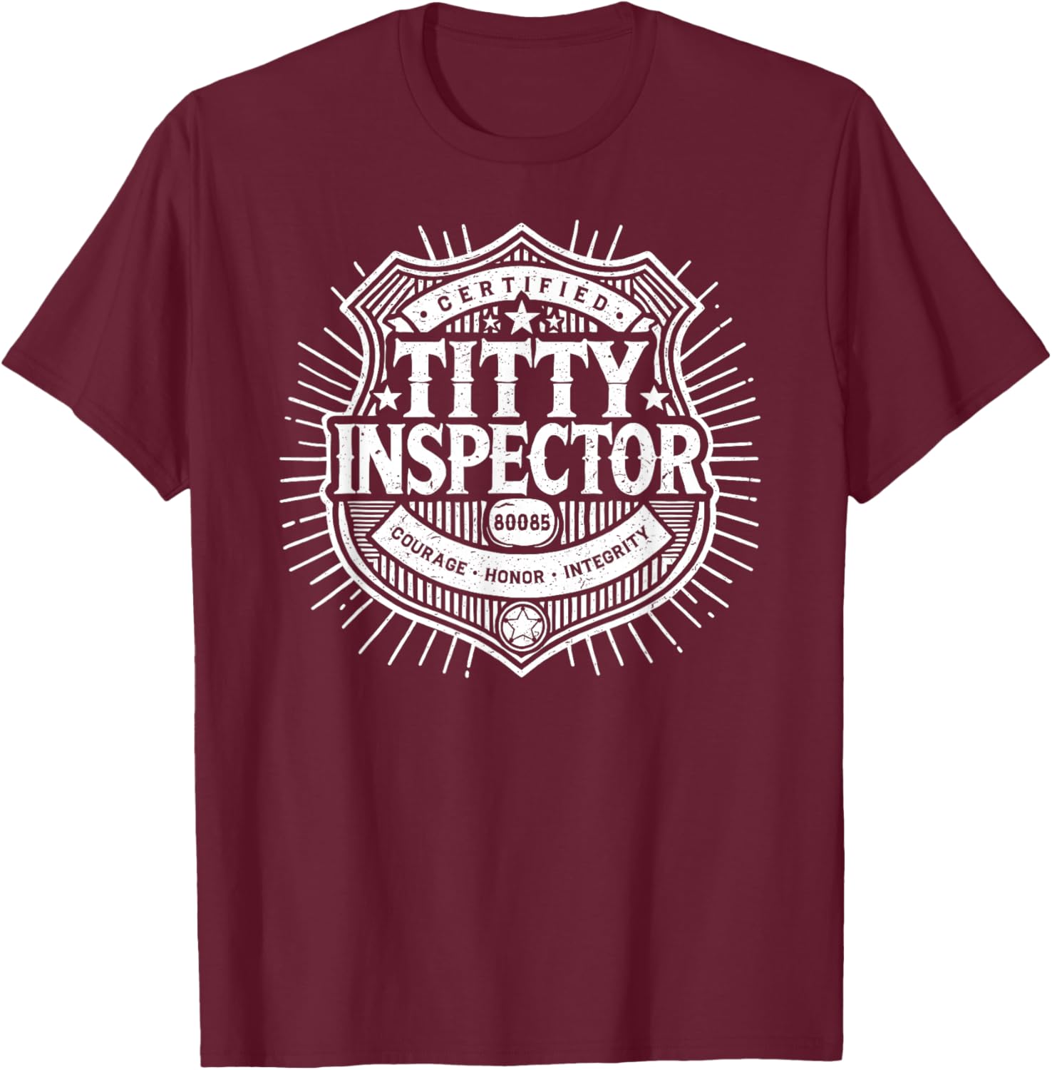 Funny Certified Titty Inspector T-Shirt for Adult Humor Lovers - 8