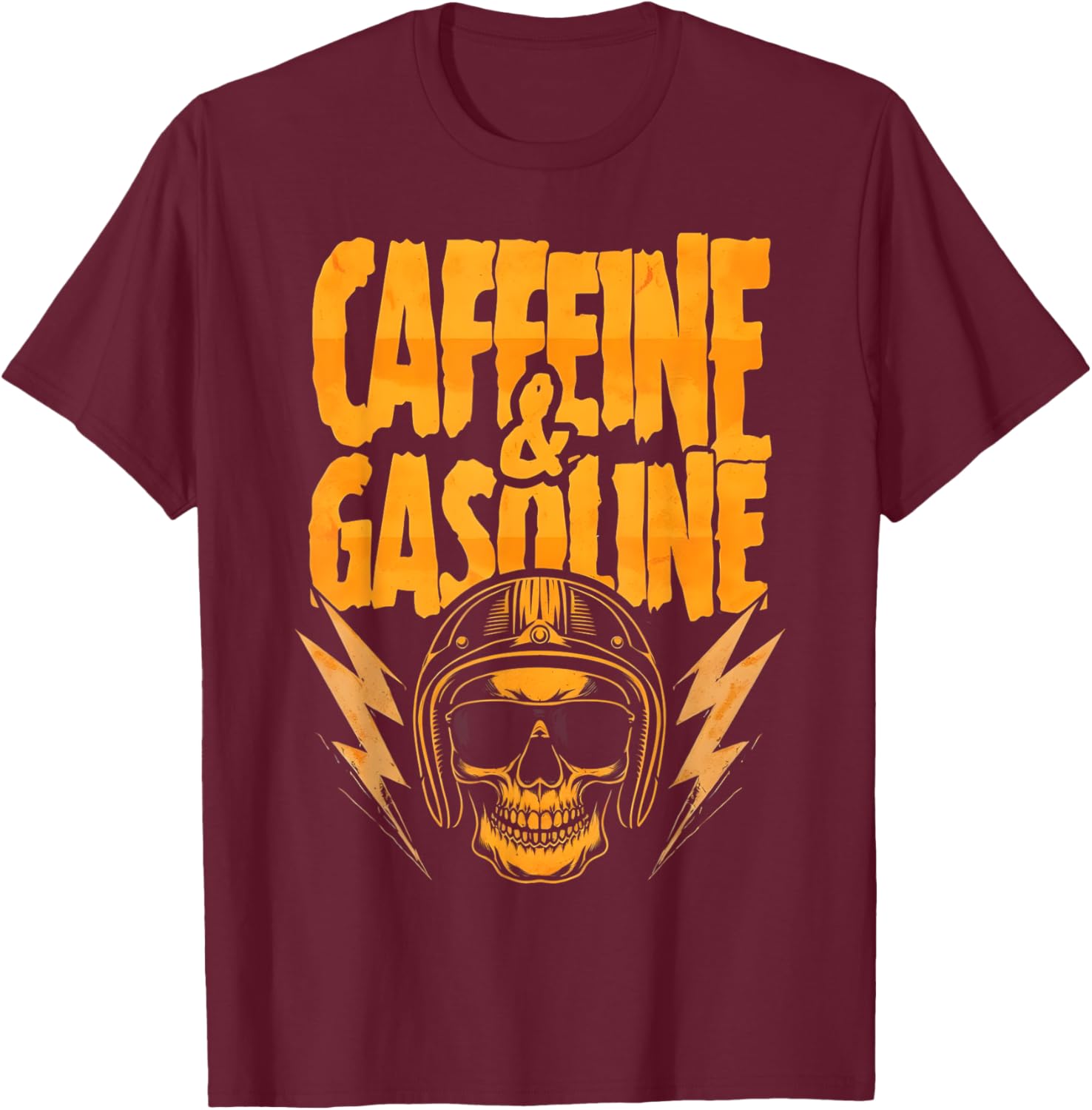 Funny Powered by Caffeine and Gasoline T-Shirt for Coffee Lovers - 2