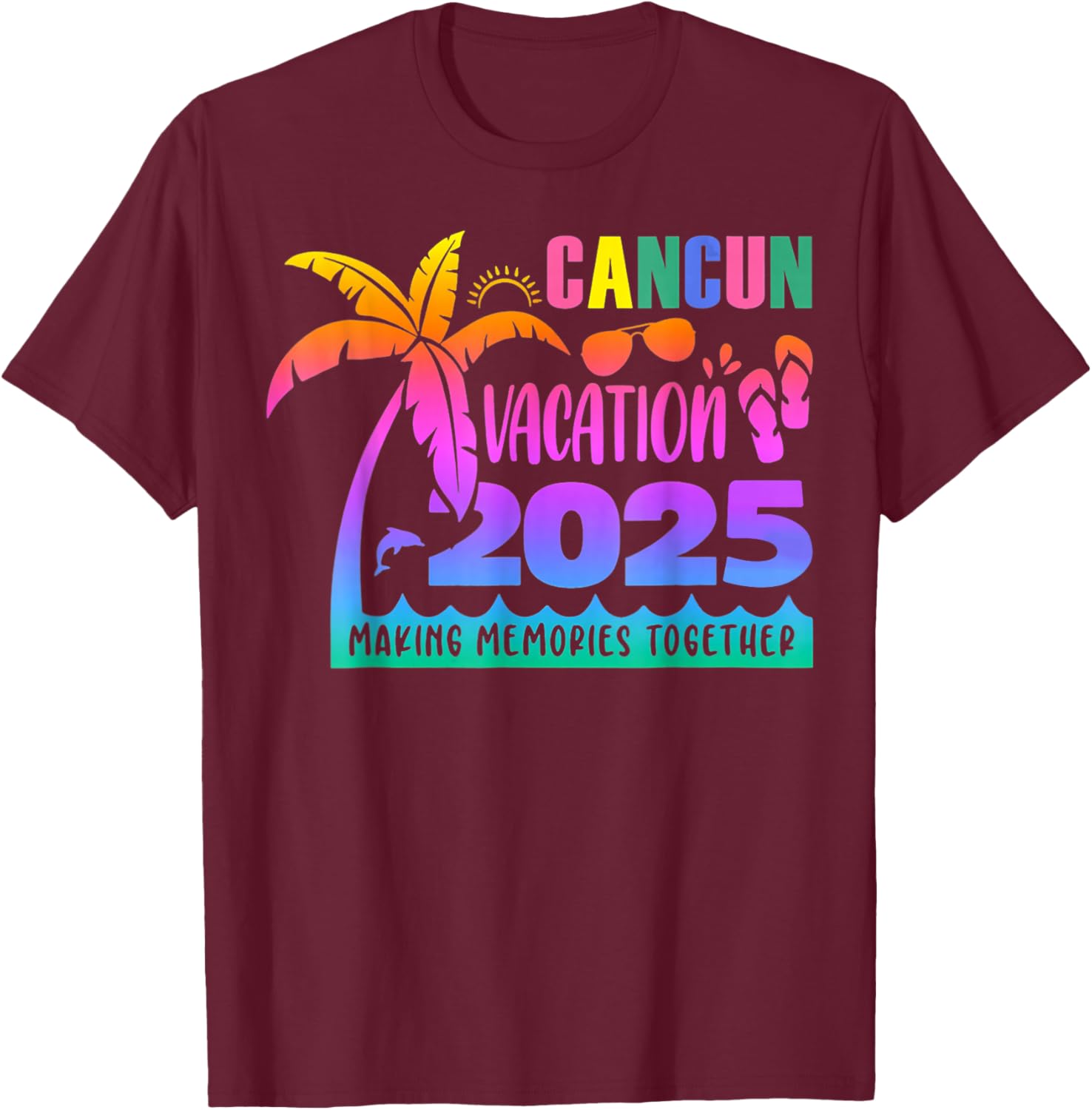 Cancun Vacation 2025 Summer Memories T-Shirt for Family Fun - 13