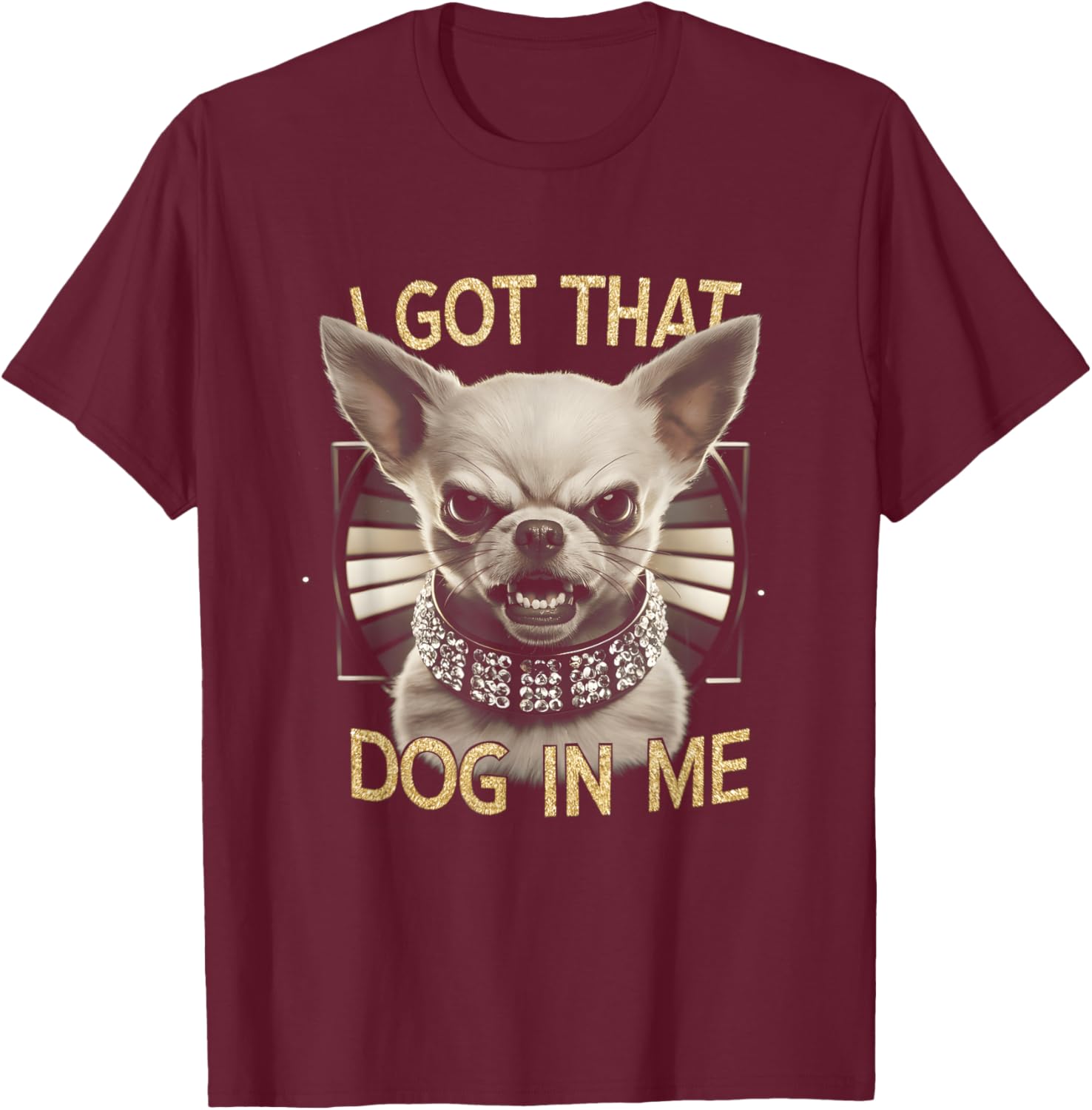 Funny Chihuahua T-Shirt with Angry Face for Dog Lovers Gift - 2