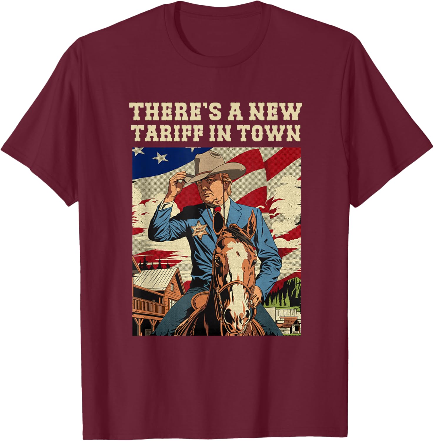 Cool There's A New Tariff In Town T-Shirt for Fun Casual Wear - 3