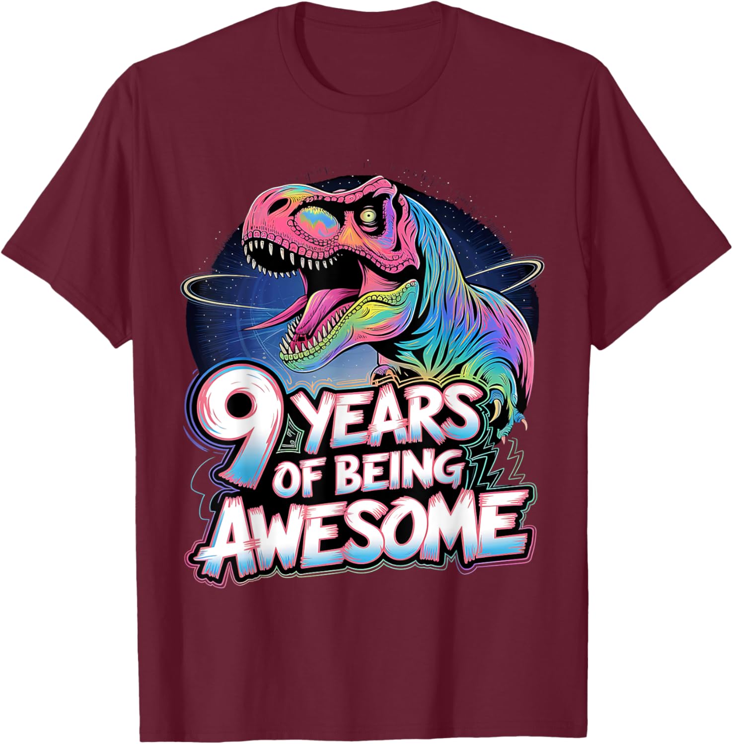 Cute Dinosaur 9th Birthday Shirt for Boys - Perfect Gift for 9 Year Olds - 3