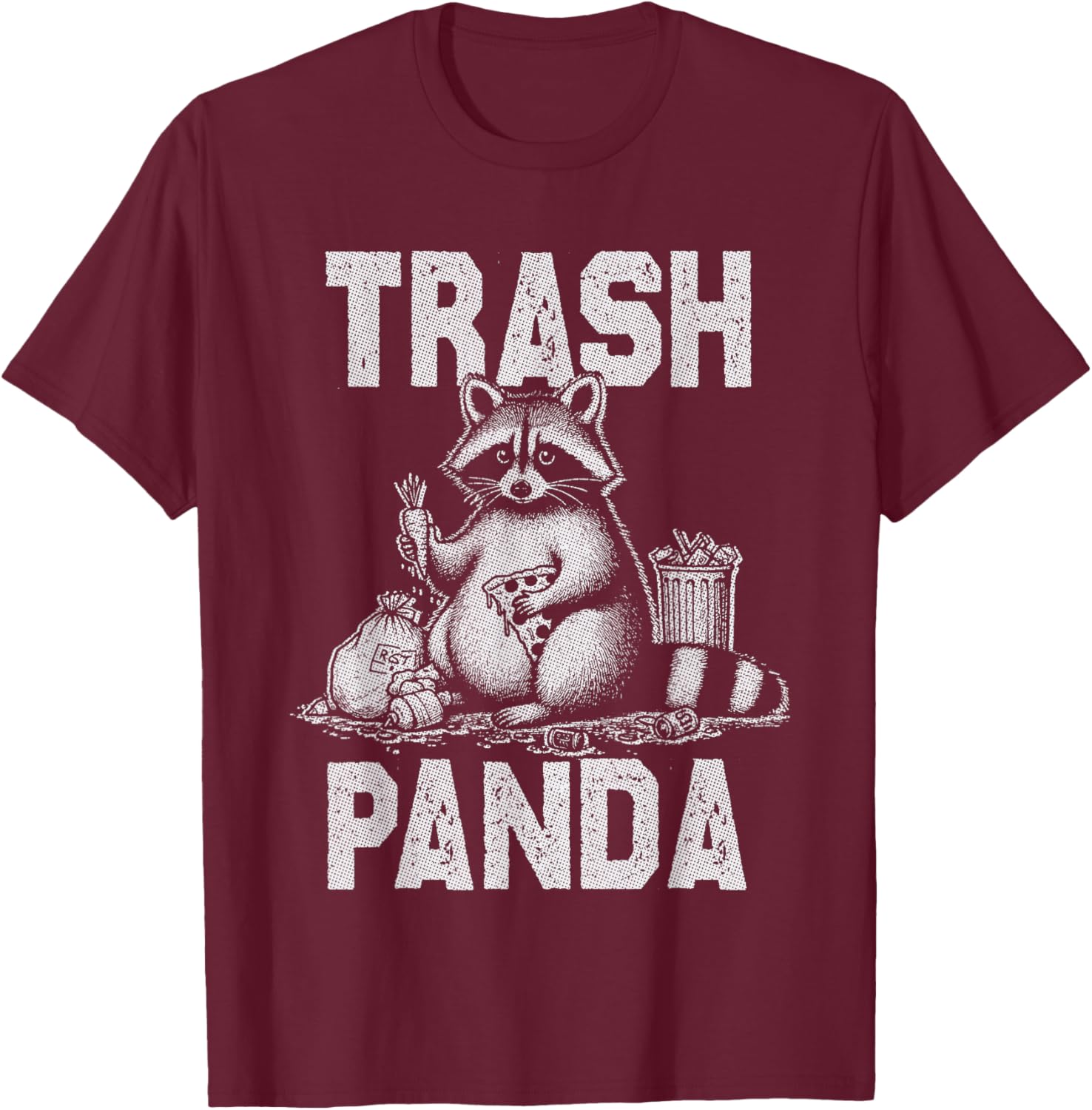 Funny Trash Panda Raccoon Eating Garbage T-Shirt for Animal Lovers - 5