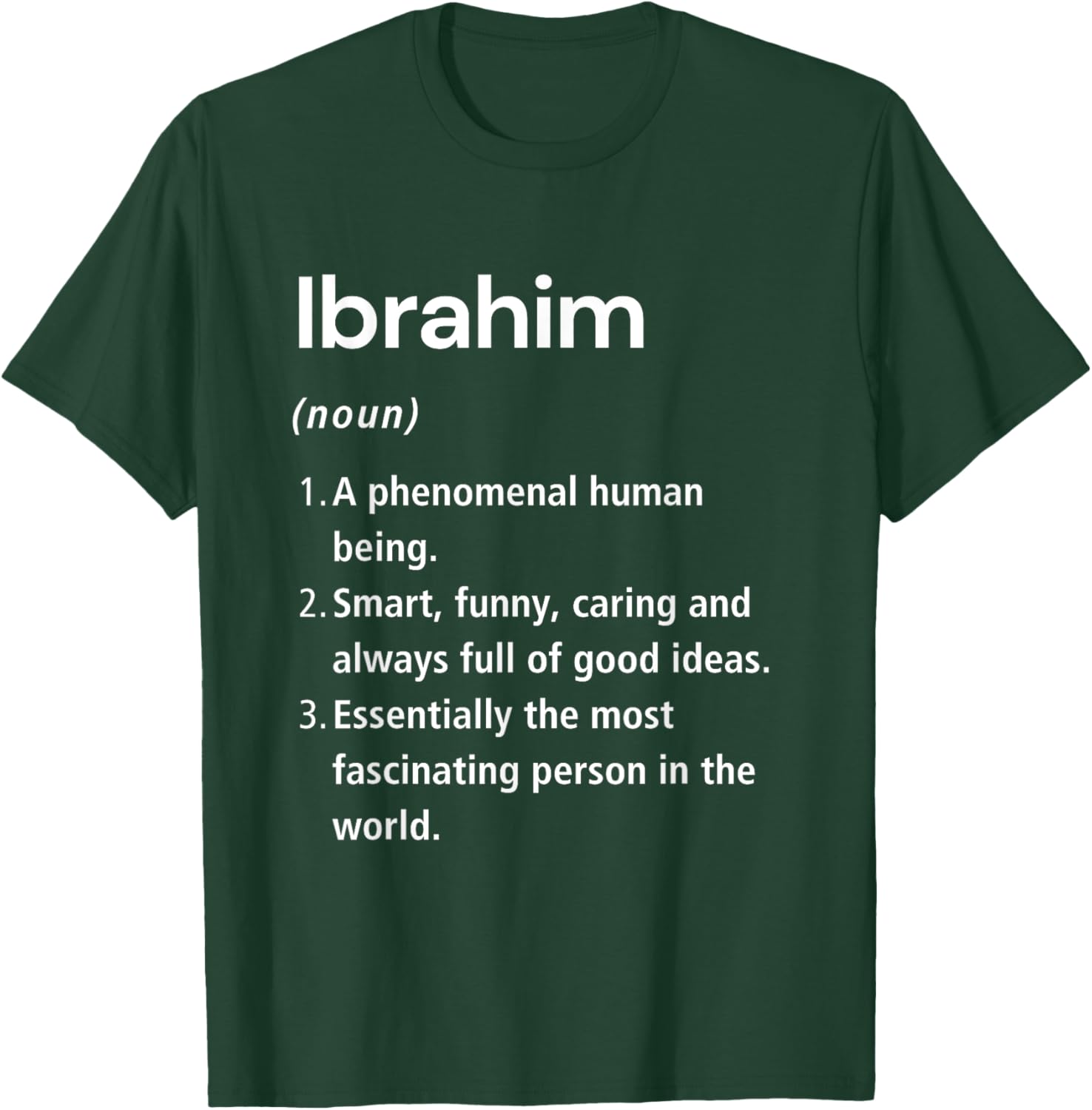 Funny Ibrahim Name Definition T-Shirt for Unique Style & Humor - 21