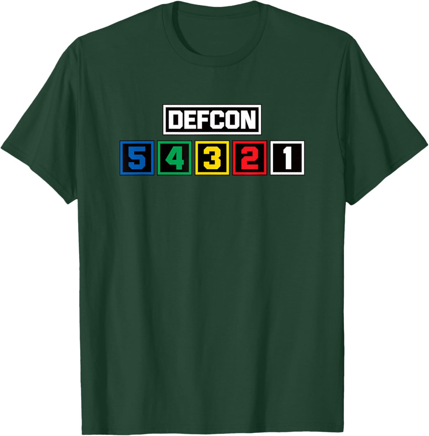 Defcon Alert T-Shirt US Defense Readiness Condition Light Meter Design - 22