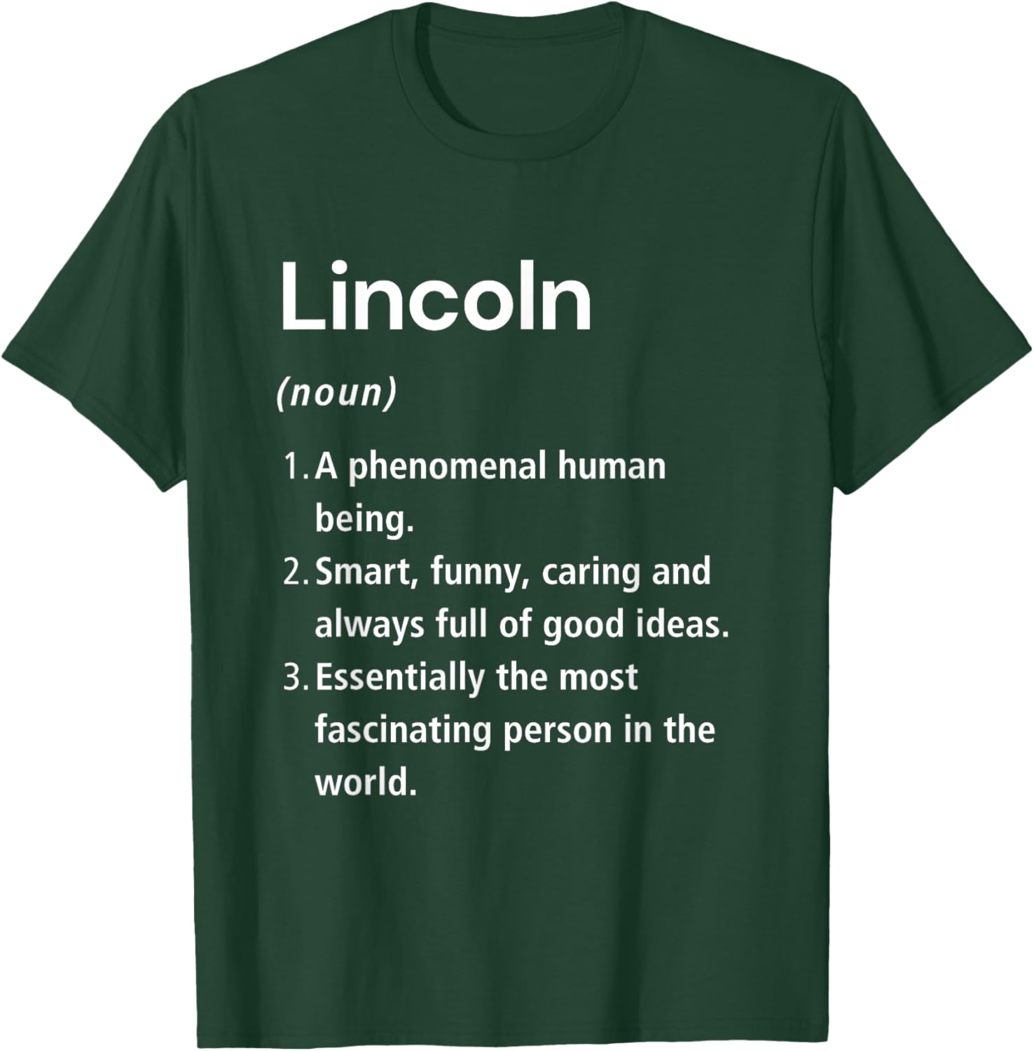 Funny Lincoln Name Definition T-Shirt for Unique Style and Humor - 17