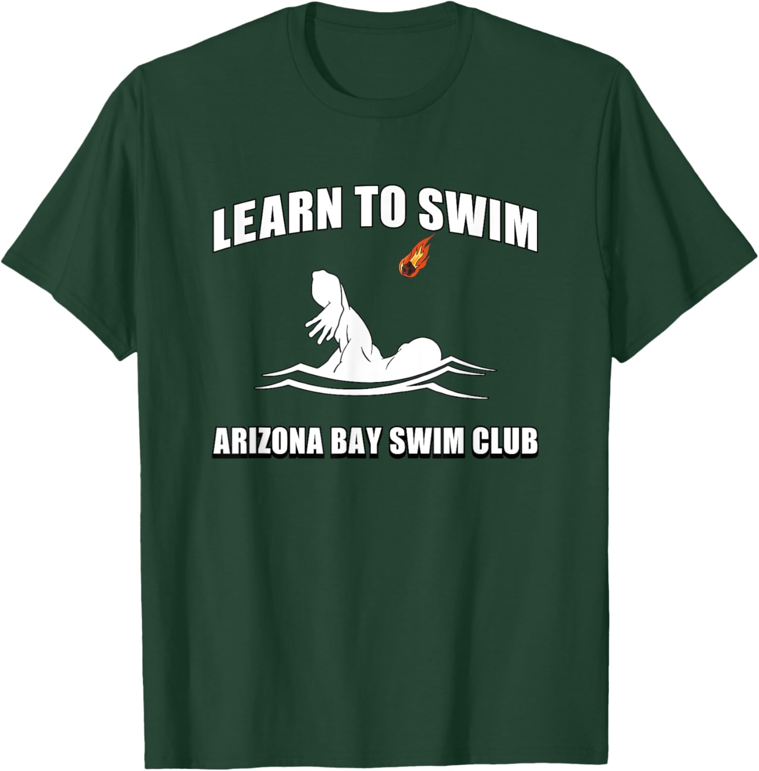 Funny Learn To Swim T-Shirt for Arizona Bay Swim Club Fans - 13