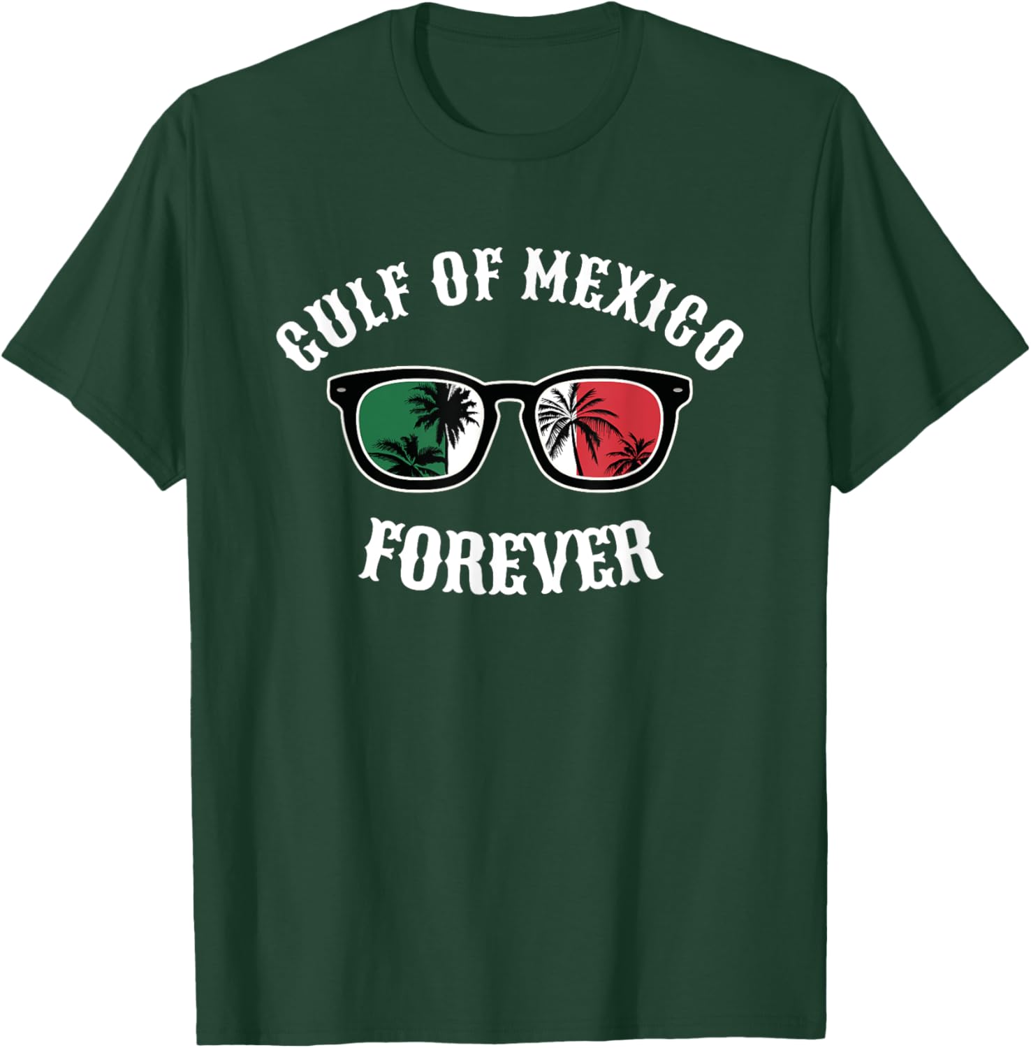 Gulf of Mexico Pride Mexican Flag Beach T-Shirt for Fun Summer Days - 13