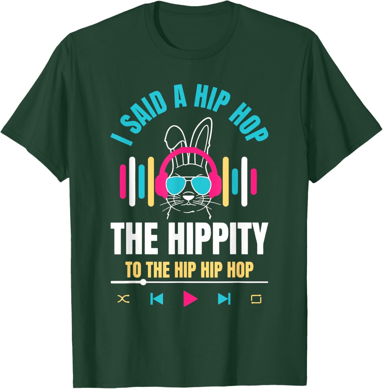 Funny Hip Hop Bunny Easter T-Shirt for Kids and Adults β Cute Spring Tee - 7