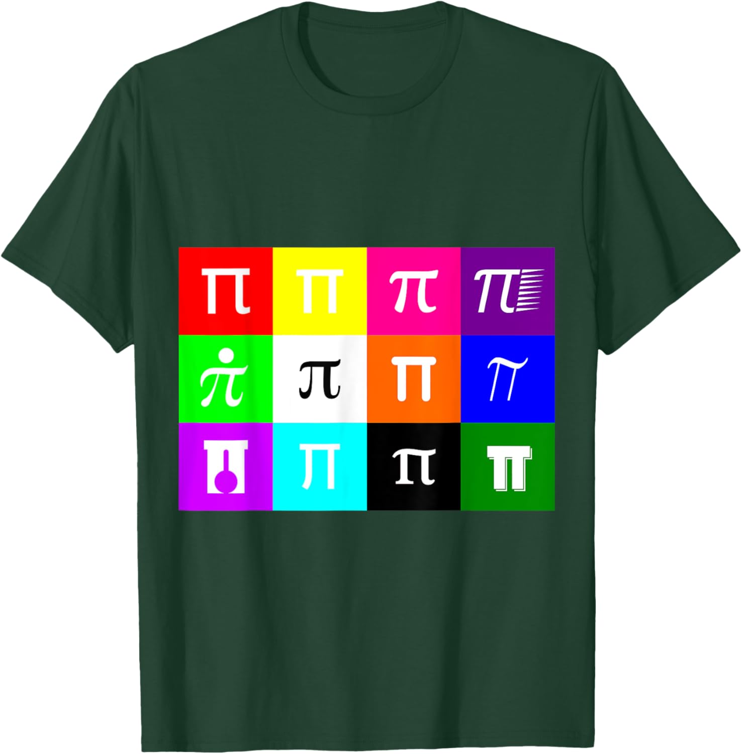 Colorblock Happy Pi Day T-Shirt for Math Geometry Nerds and Geeks - 8