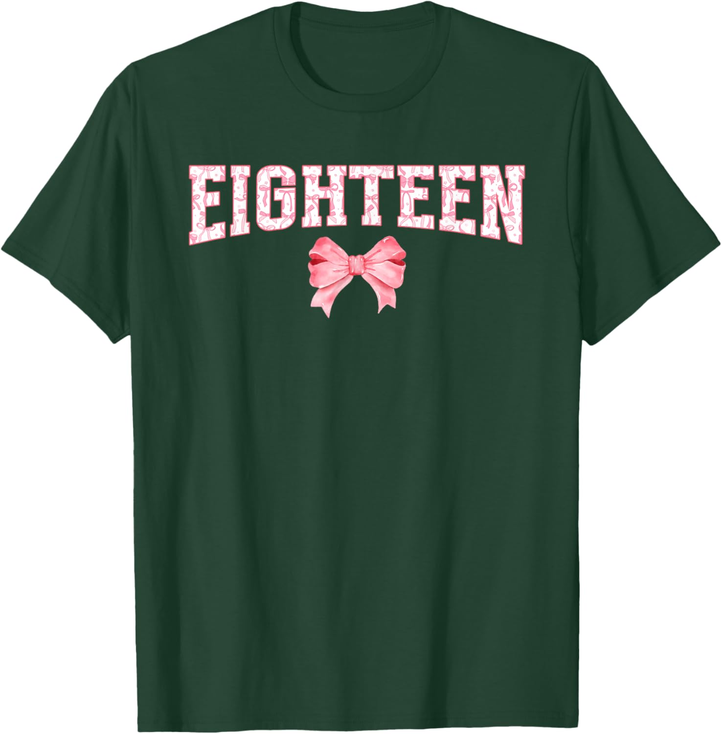 Coquette Bow T-Shirt for 18th Birthday Party Celebrate in Style - 18