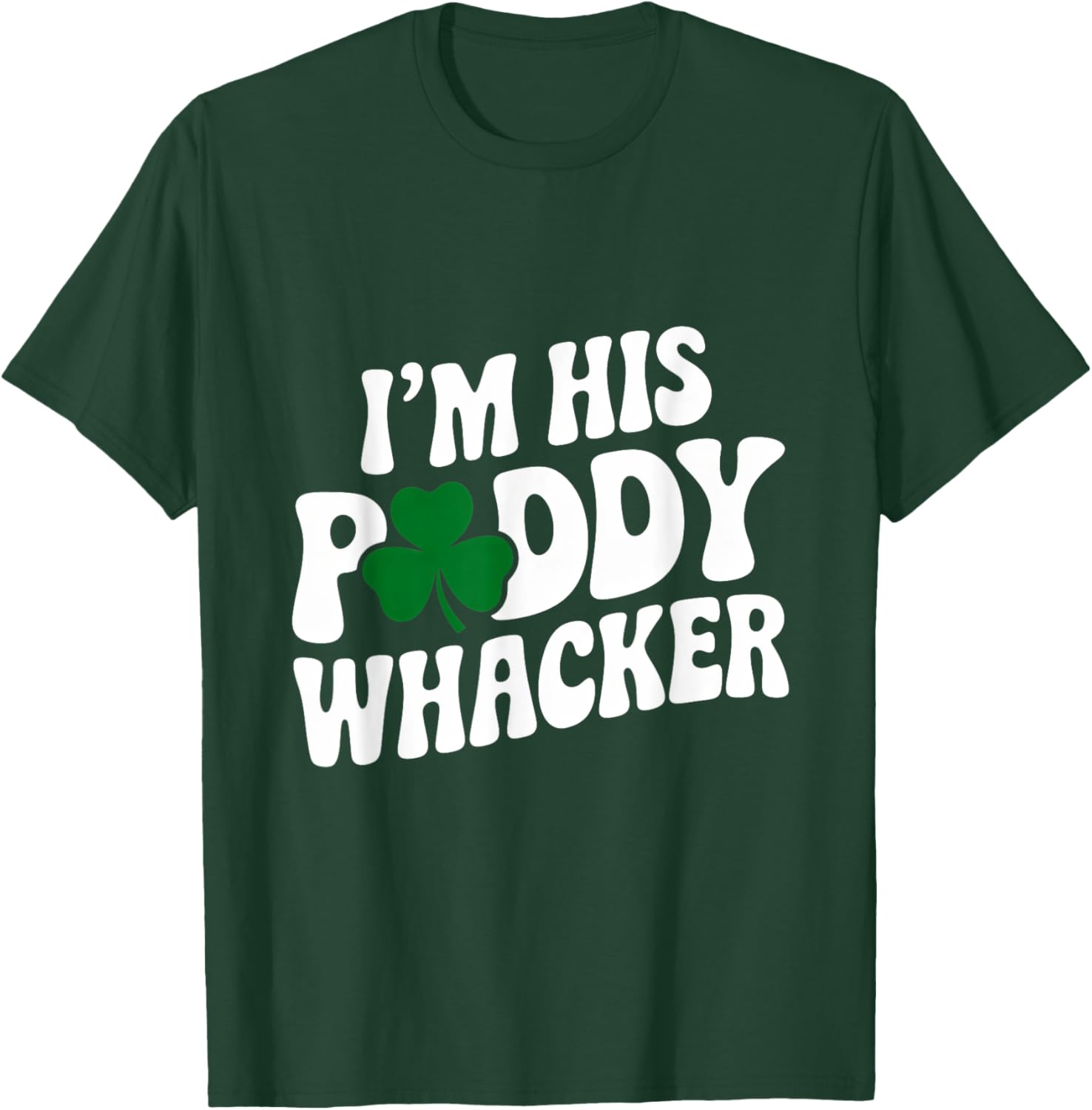 Groovy St Patrick's Day T-Shirt for Couples - I'm His Paddy Whacker - 8