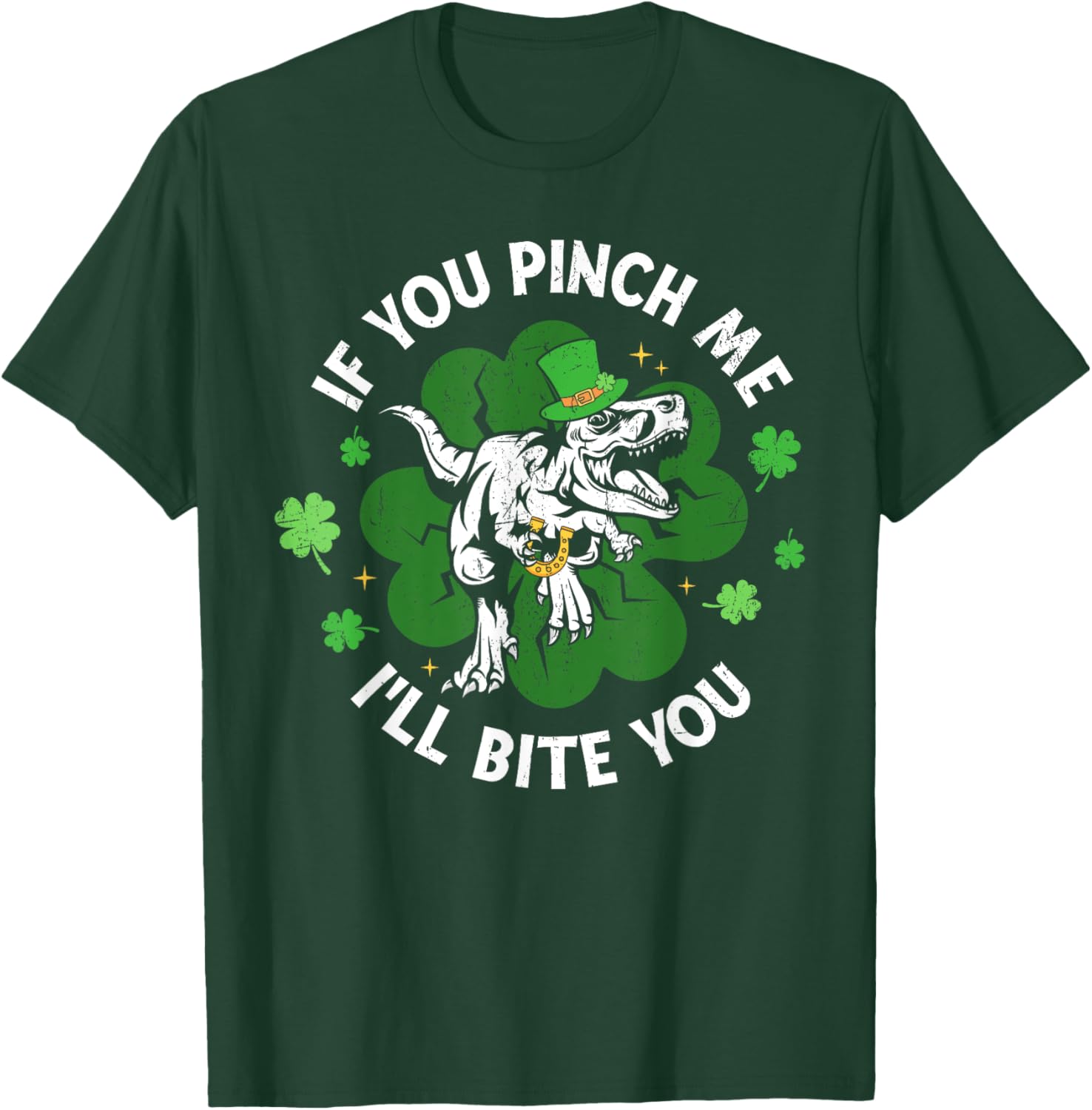 Funny Dinosaur T-Shirt for Men and Women - If You Pinch Me I'll Bite You - 23