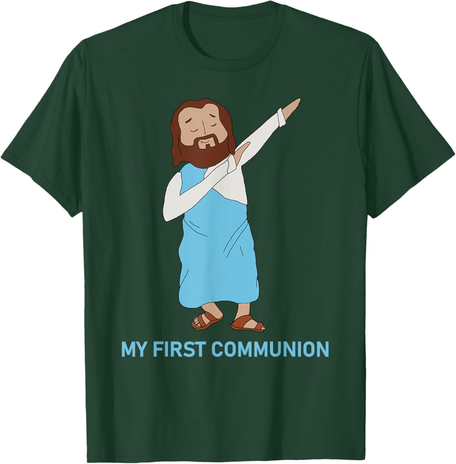 Funny Dabbing Jesus T-Shirt for First Communion - Catholic Gift - 15