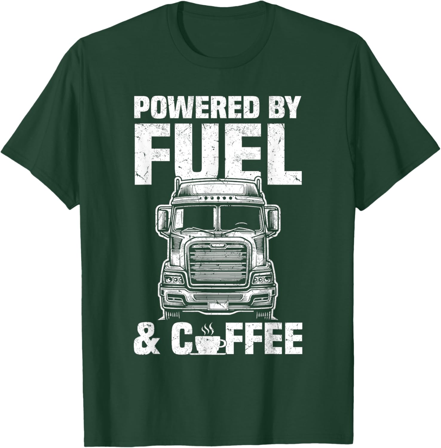 Fuel and Coffee Truck Driver T-Shirt for Men Perfect Gift for Trucker - 1