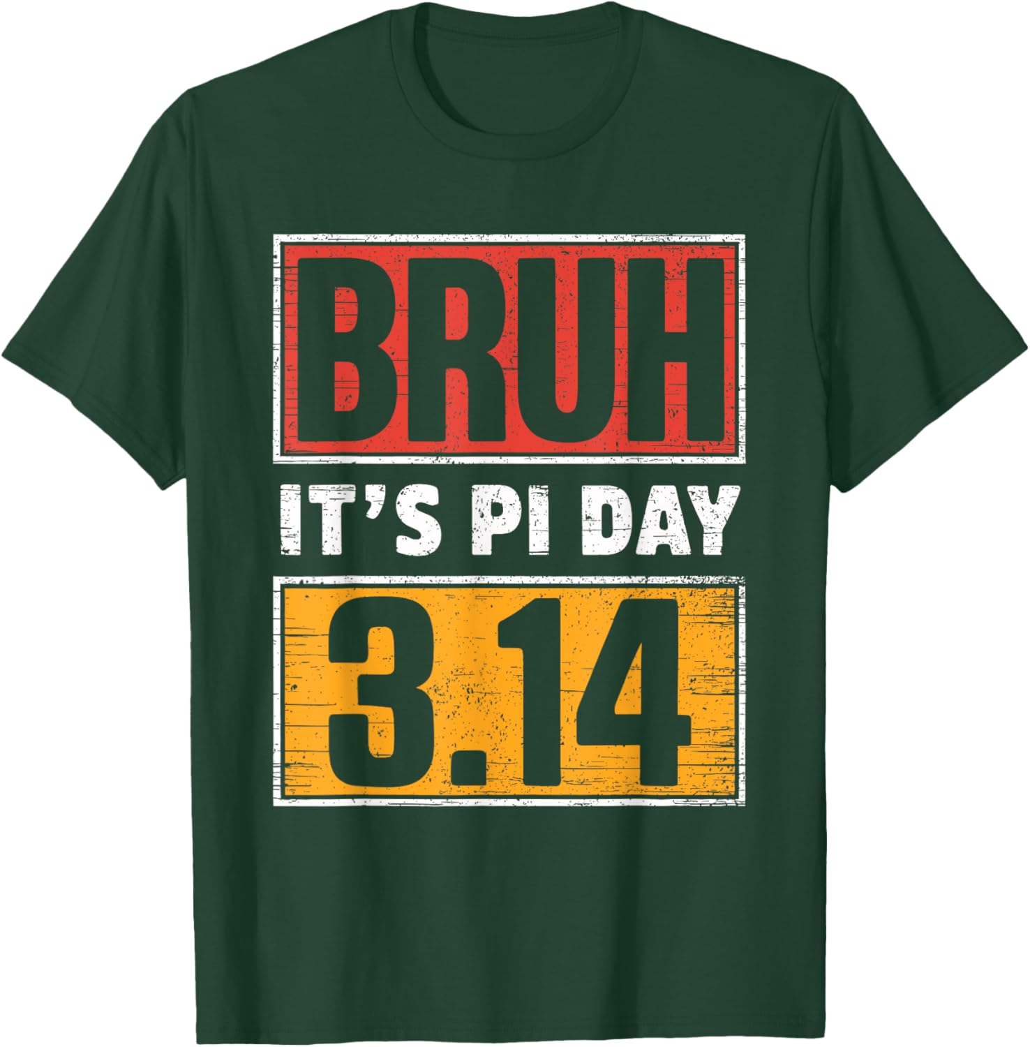 Funny Pi Day T-Shirt for Math Teachers and Kids - Bruh It's Pi Day Design - 7