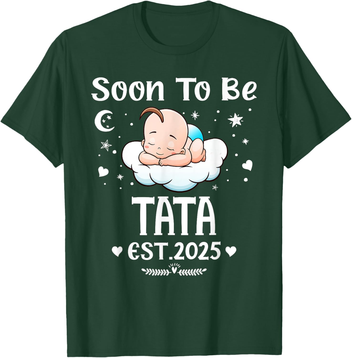 Cute Hearts Father's Day T-Shirt for 2025 by Soon To Be Tata - 27