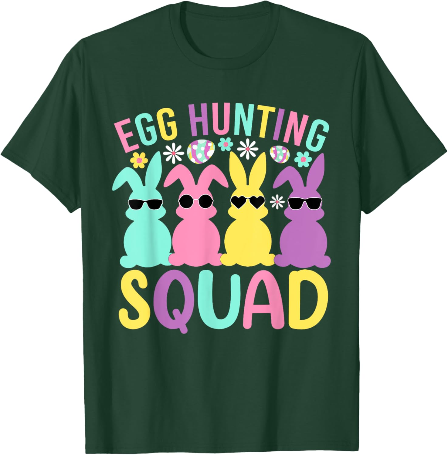 Egg Hunting Squad Family Bunny T-Shirt for Happy Easter Celebrations - 12