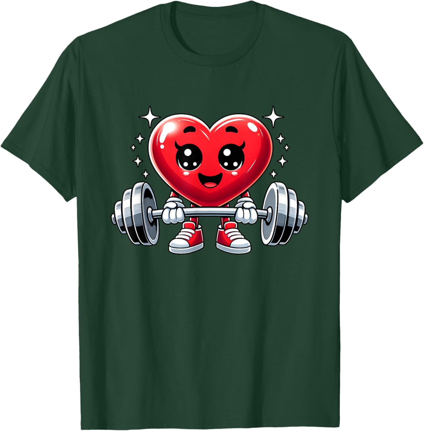 Funny Valentine's Day Heart Workout Fitness T-Shirt for Gym Lovers - 2