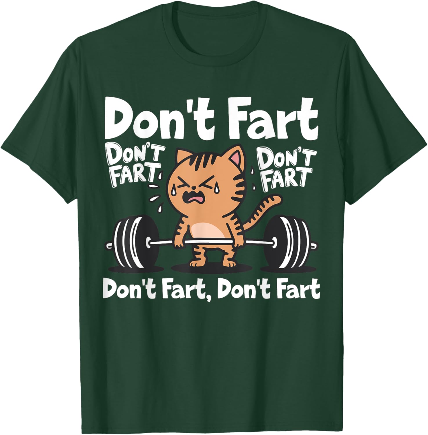 Funny Cat Workout T-Shirt for Weightlifting Fitness Lovers - 10