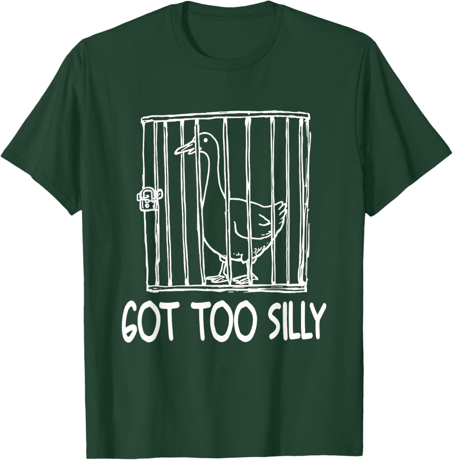 Funny Goose Humor T-Shirt for Animal Lovers - Goose Got Too Silly - 9