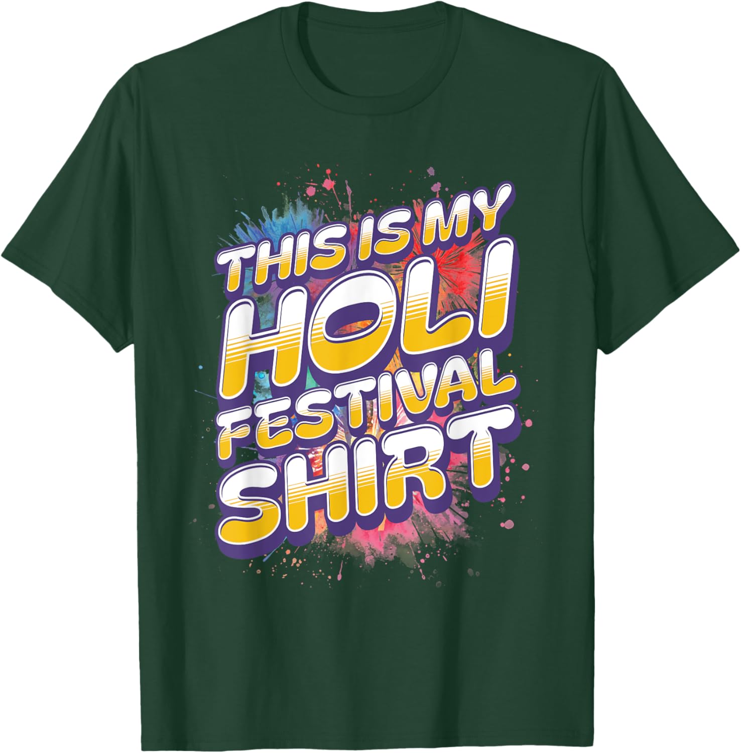Colorful Holi Festival Shirt for Men and Women - Celebrate in Style - 21